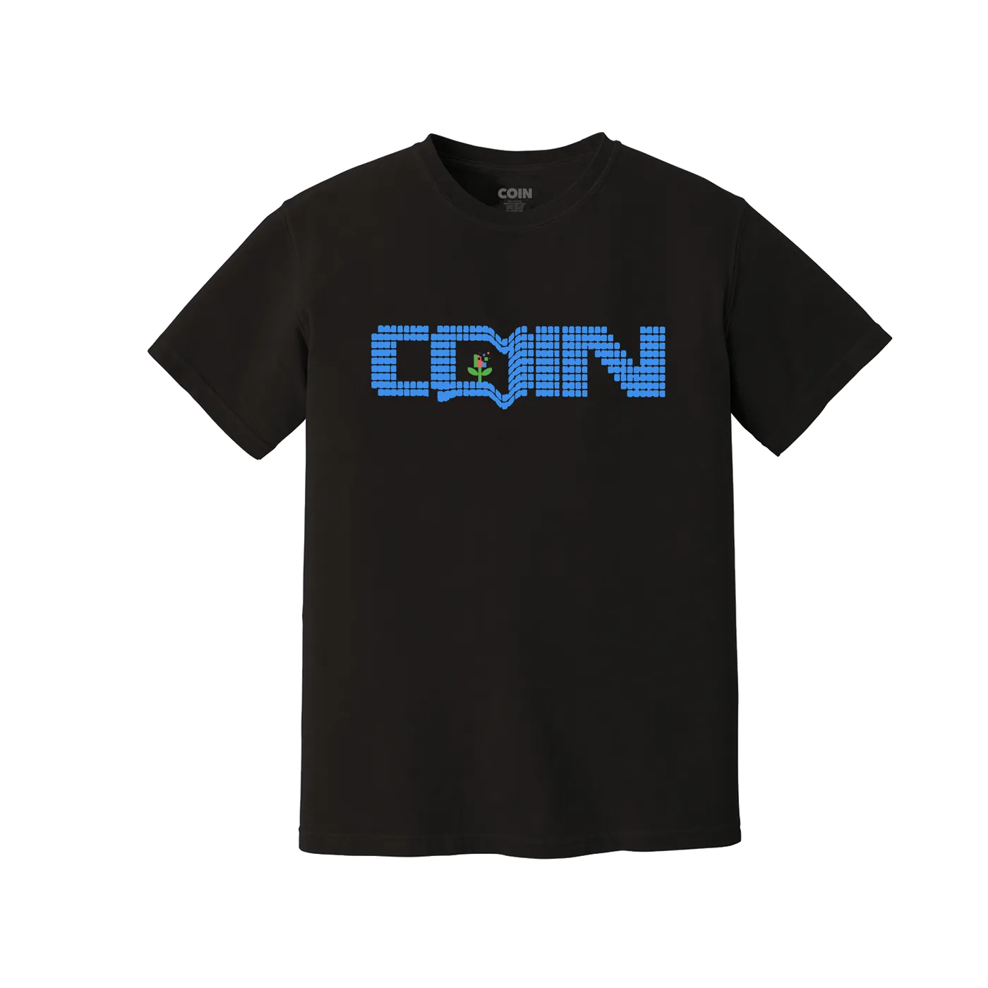 COIN LCD Flower - Black T-Shirt