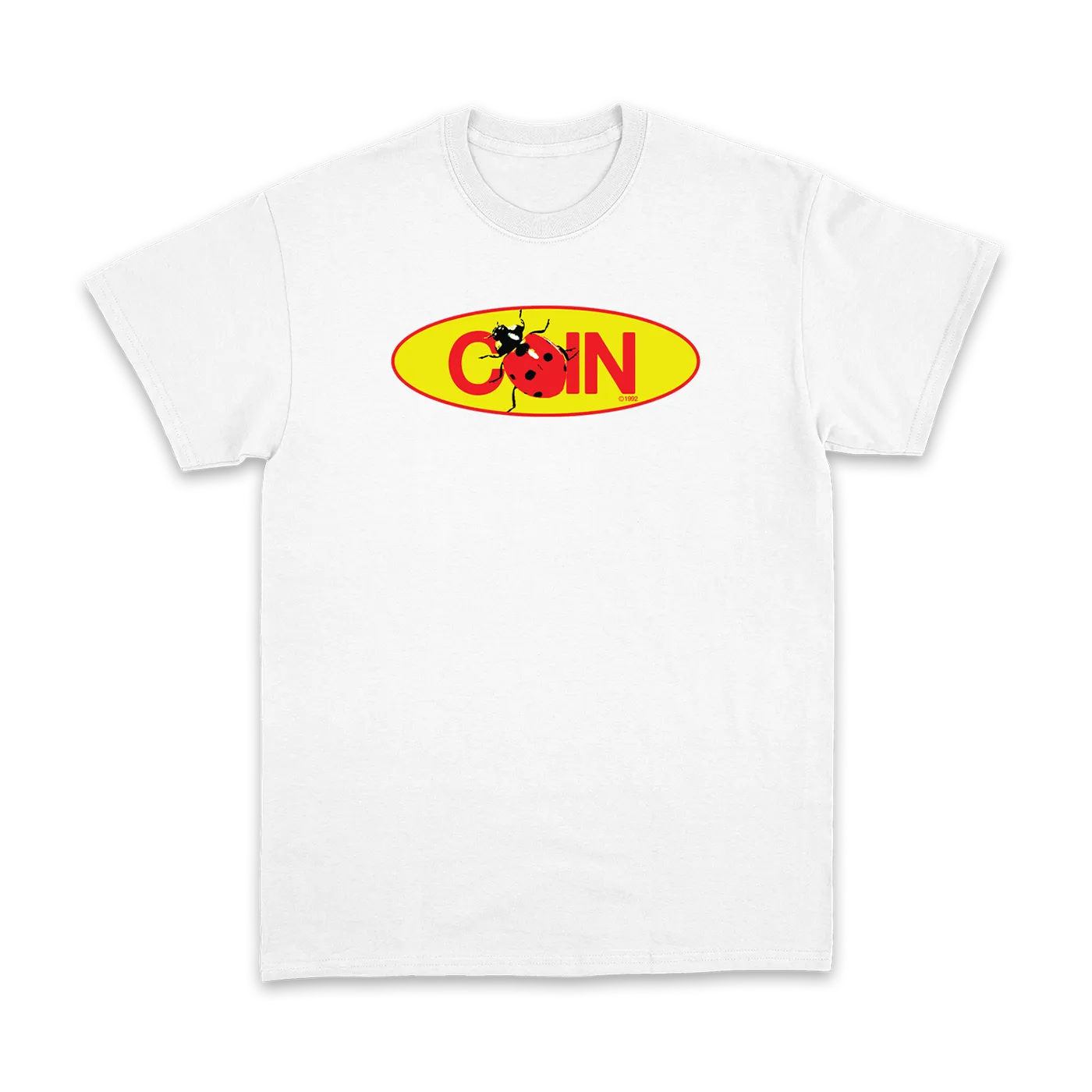 Coin Ladybug Logo White T-Shirt