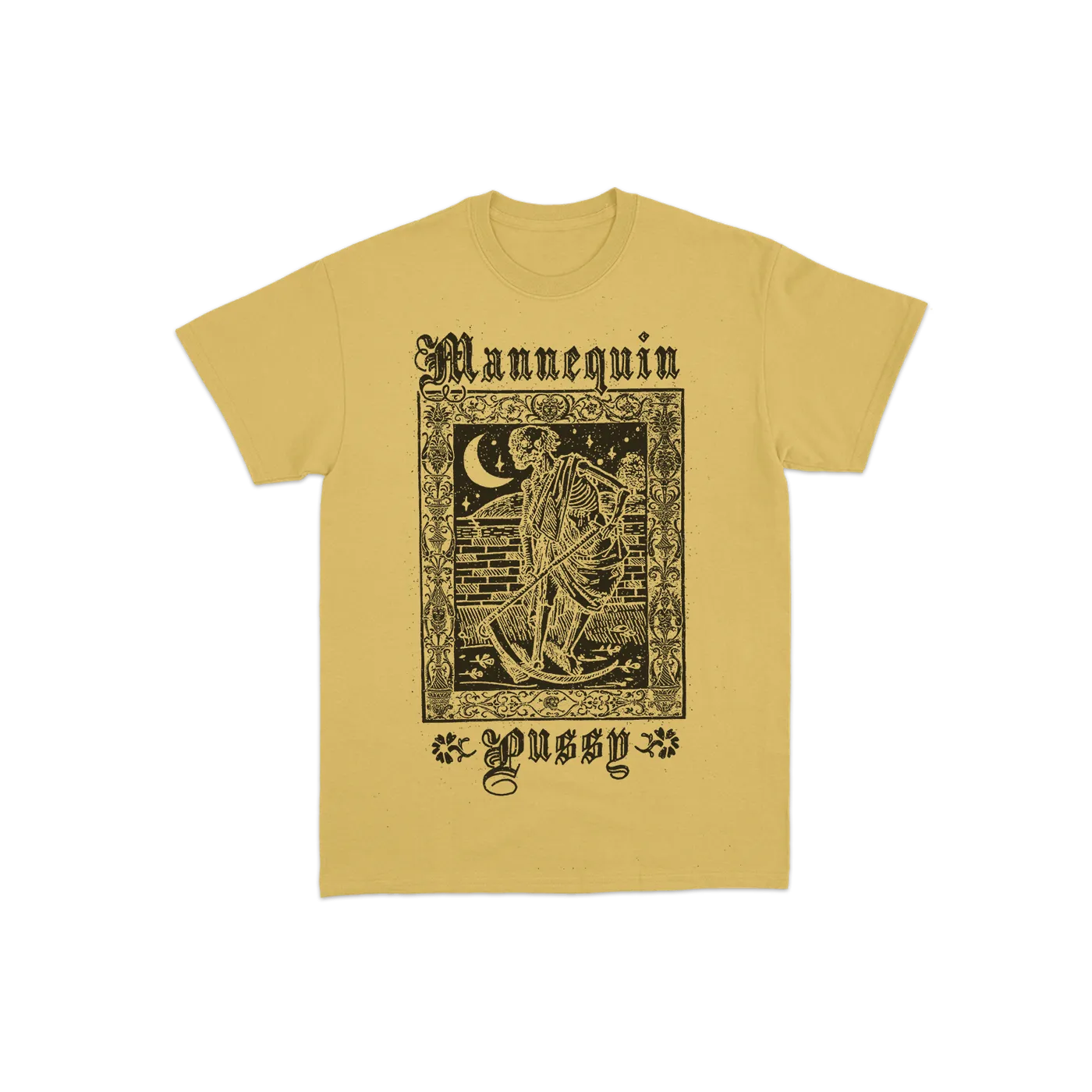 Mannequin Pussy Skeleton Yellow T-Shirt
