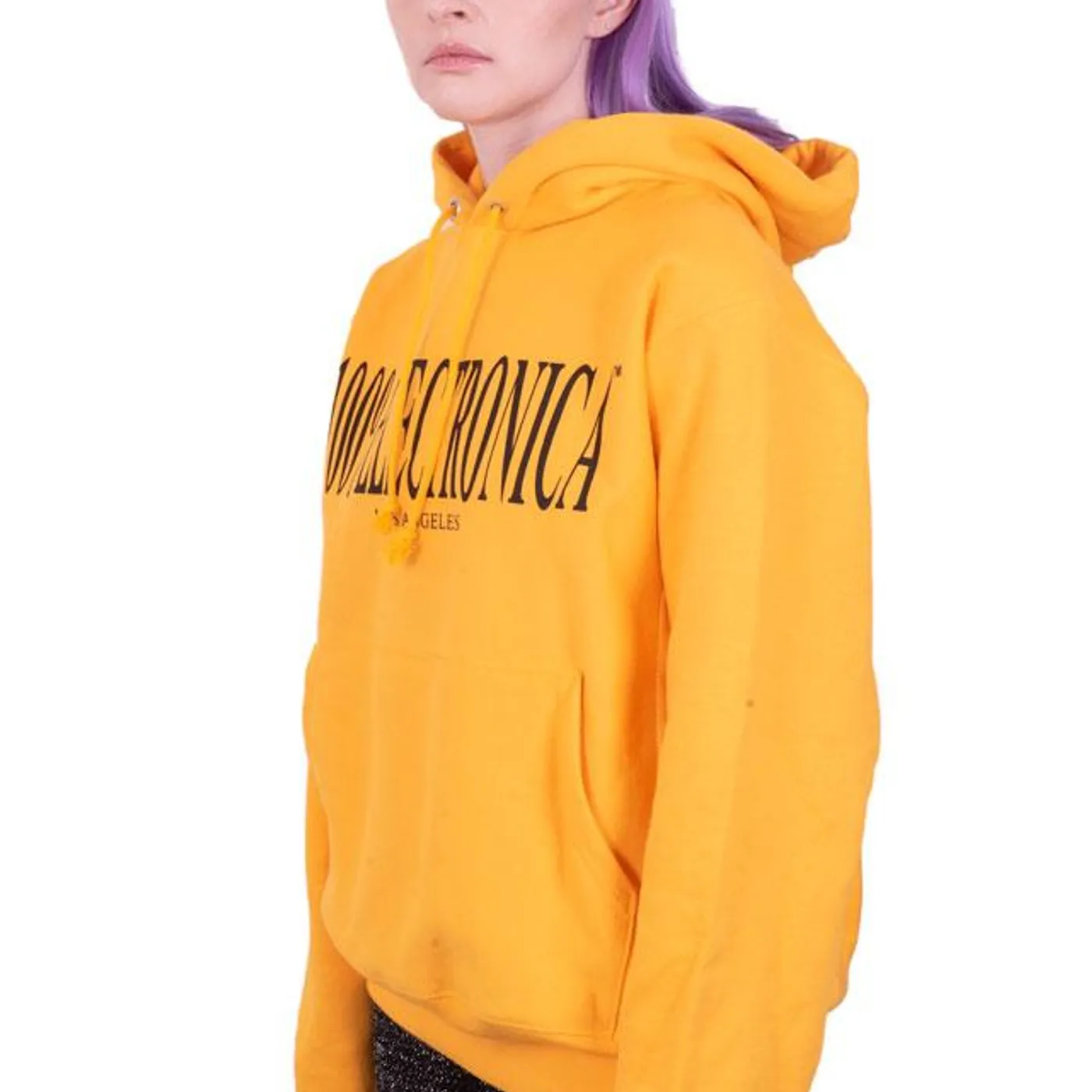 100% Electronica Champion® Logo Hoodie Gold