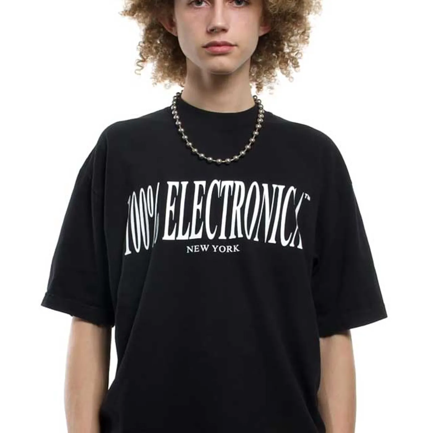 100% Electronica Classic Logo T-Shirt - Black