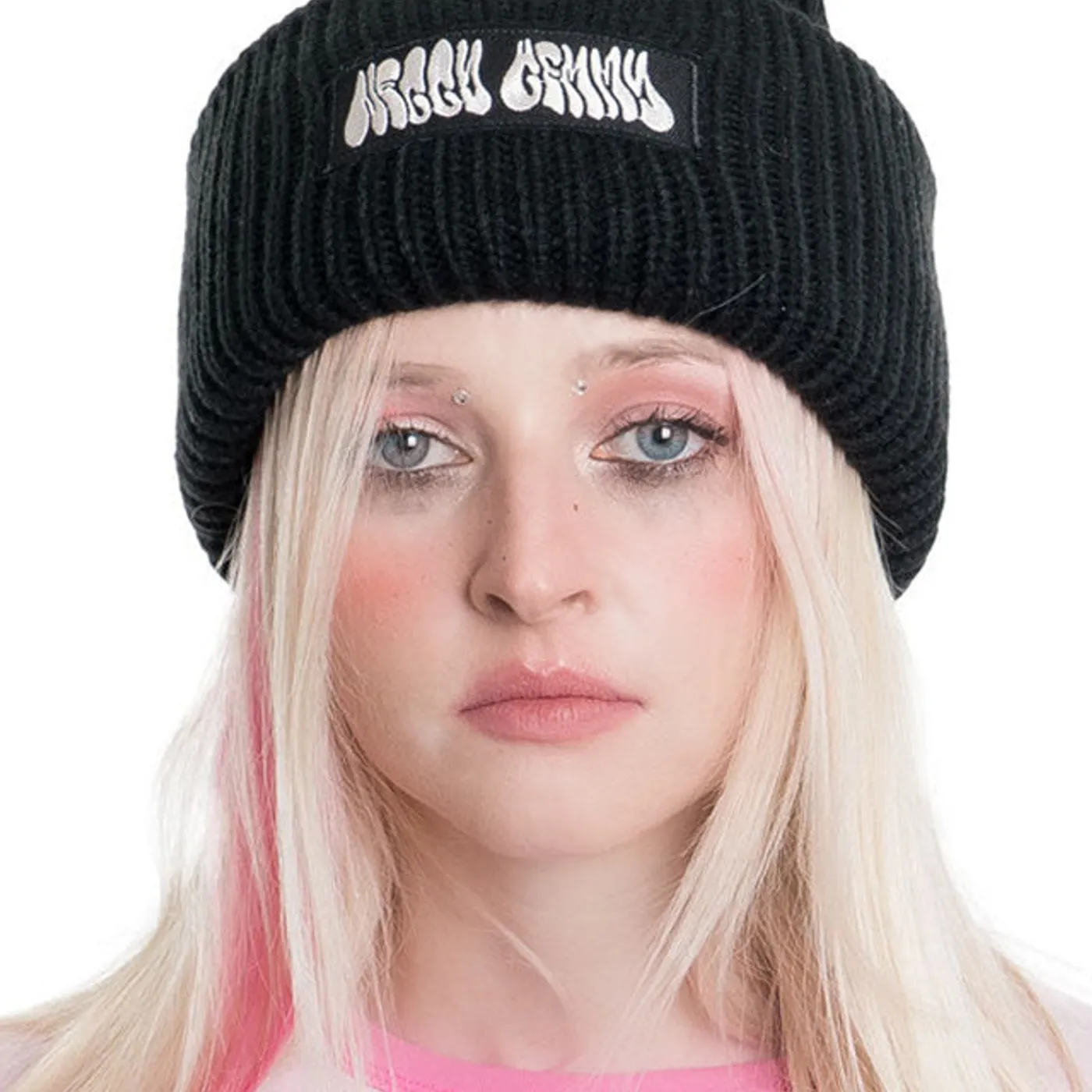 NEGATIVE GEMINI Neggy Gemmy BIG Beanie