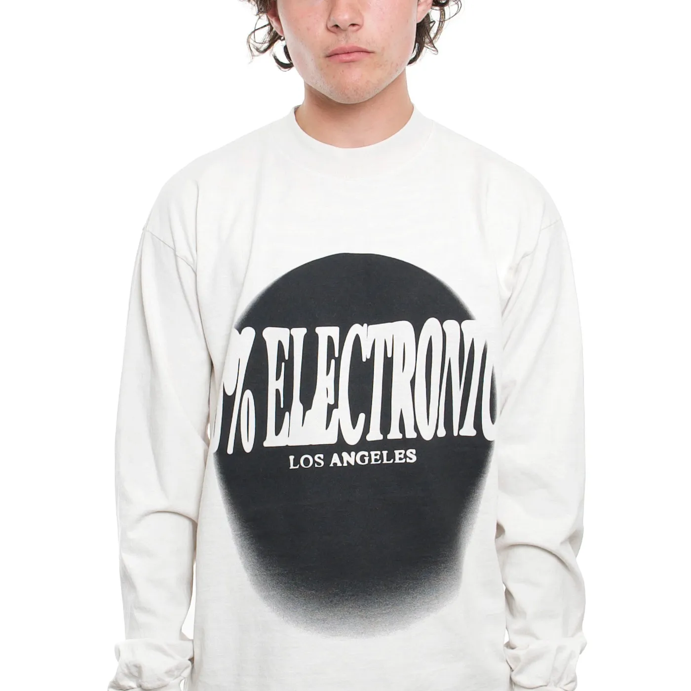 100% Electronica Spotlight LS T-Shirt - Concrete