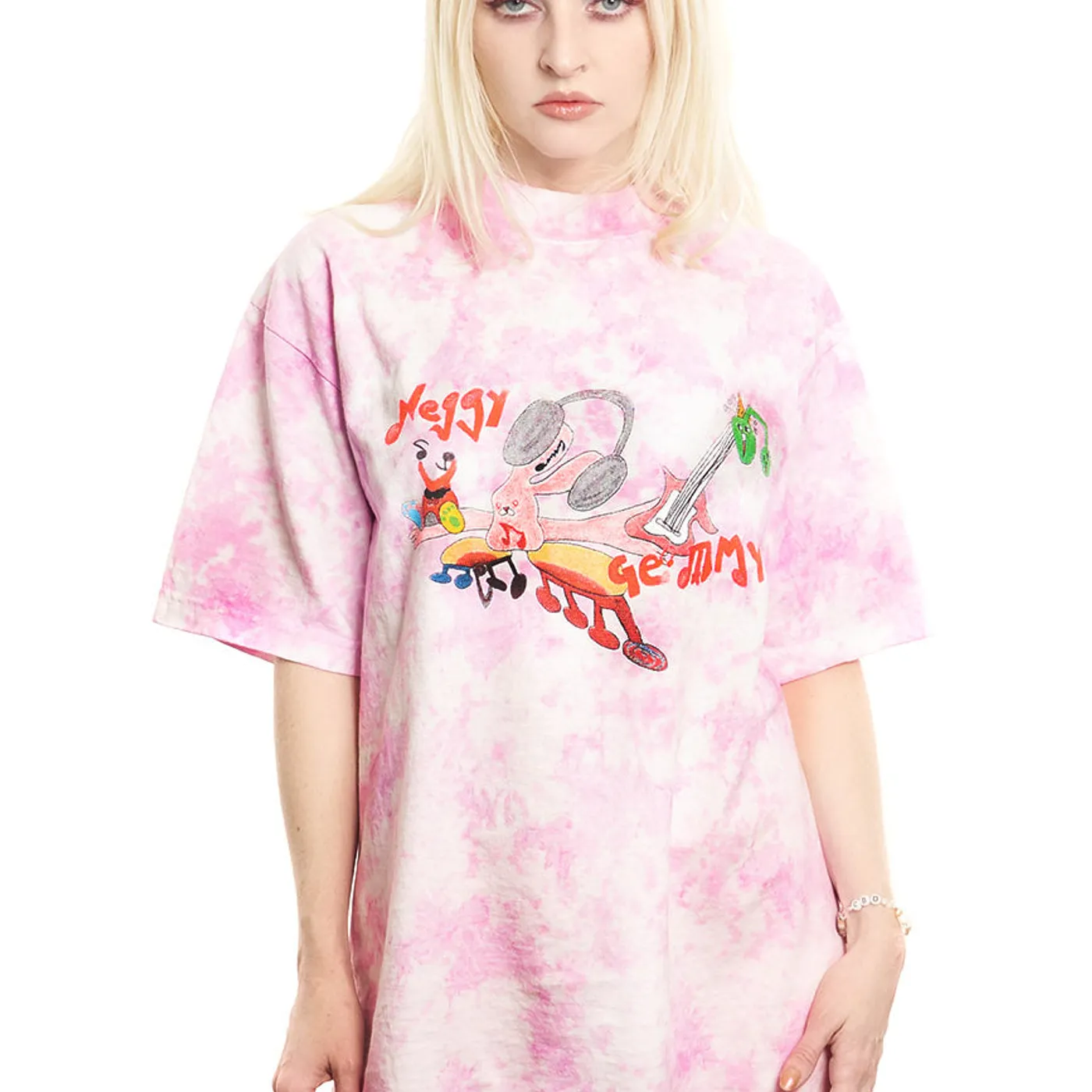 NEGATIVE GEMINI Pink Tie Dye T-Shirt