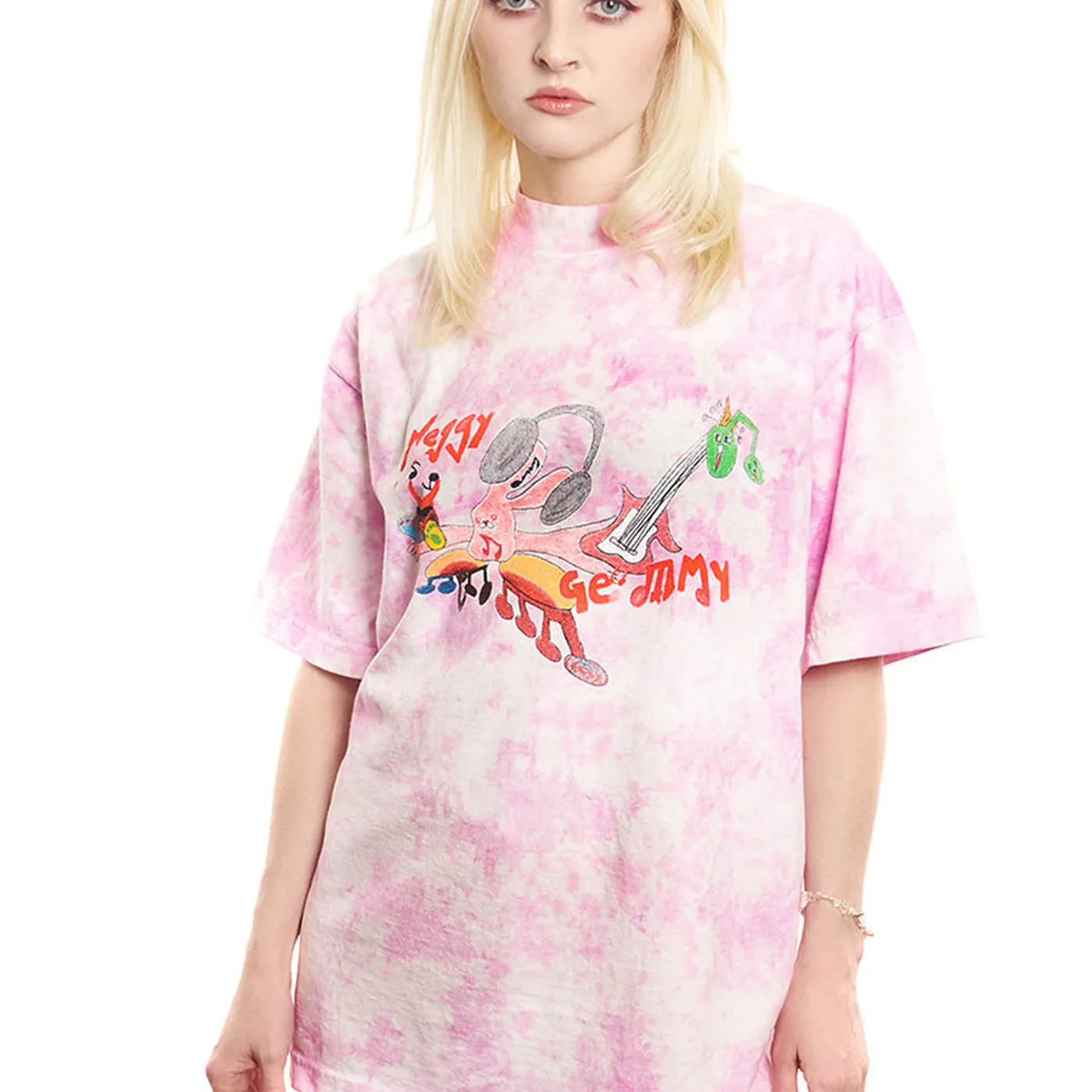 NEGATIVE GEMINI Pink Tie Dye T-Shirt