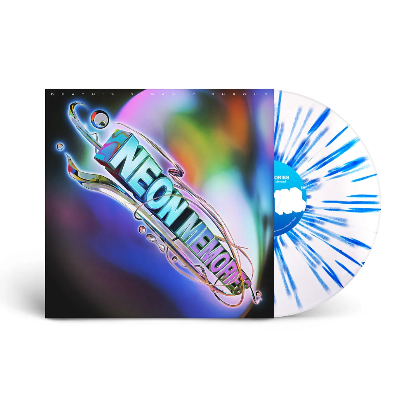 death's dynamic shroud Neon Memories (NUWRLD Blue Splatter) (Vinyl)