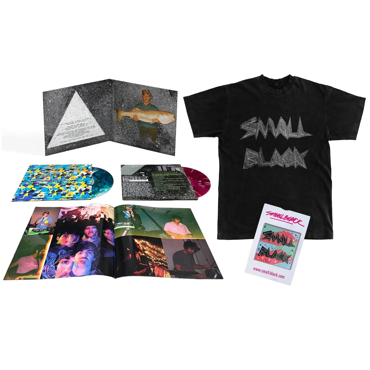 Small Black Deluxe 2xLP Bundle w/ T-Shirt & Pin