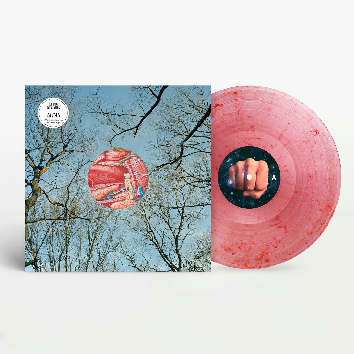 They Might Be Giants Glean Clear with Red Wisps 180g Vinyl