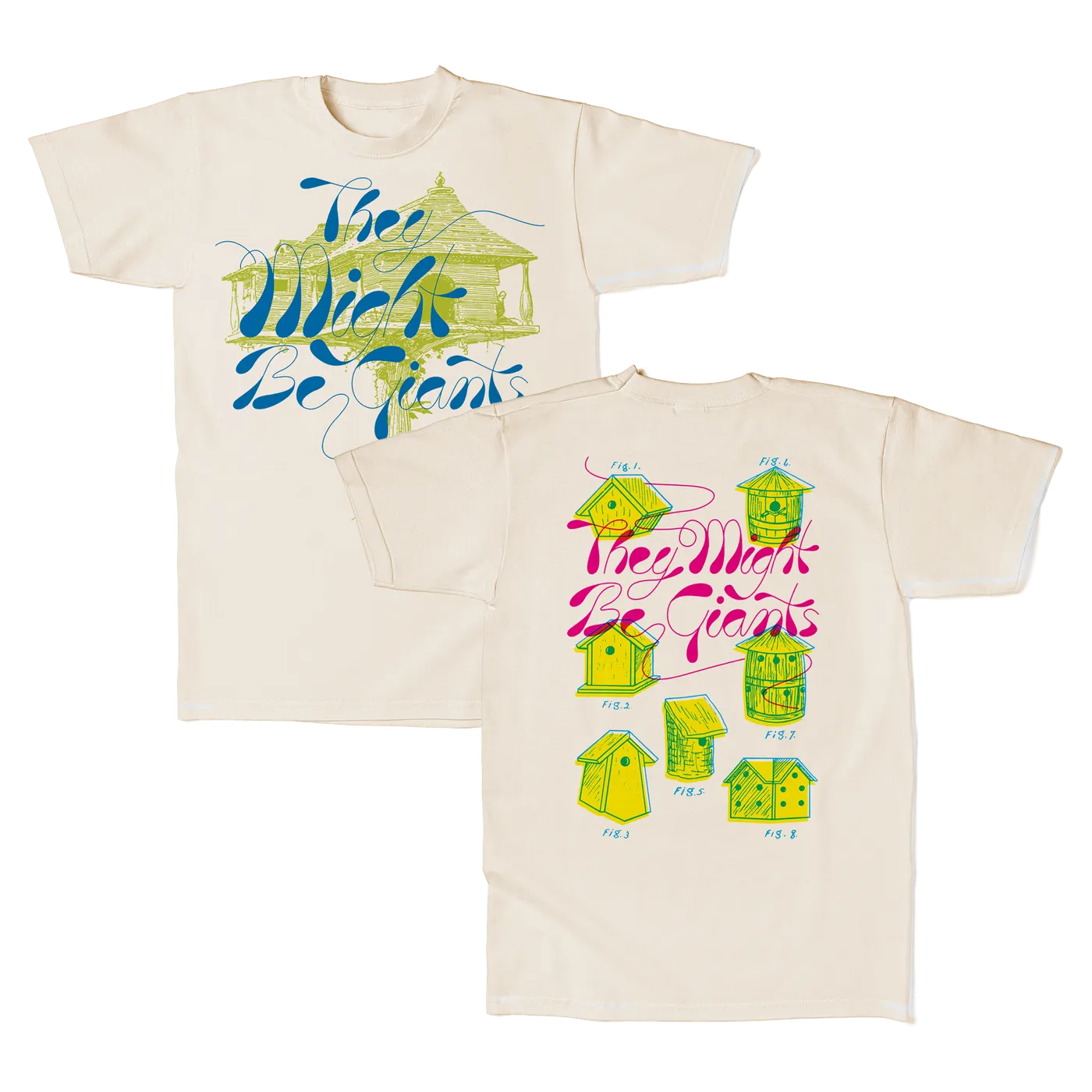 They Might Be Giants Birdhouse shirt on Oatmeal (Unisex)