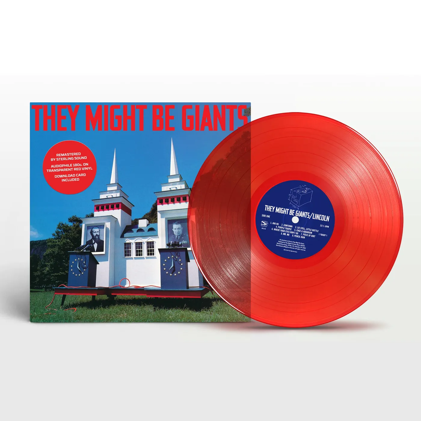 They Might Be Giants Lincoln Re-issue Transparent Red 180g Vinyl