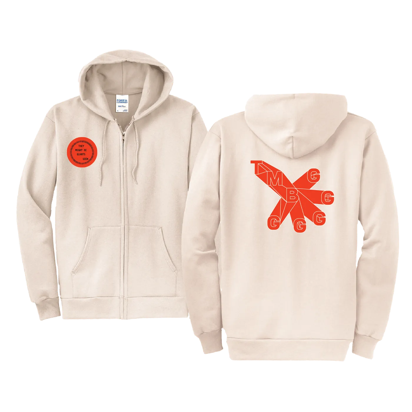 They Might Be Giants Leggs Hoodie on Cream (Unisex)