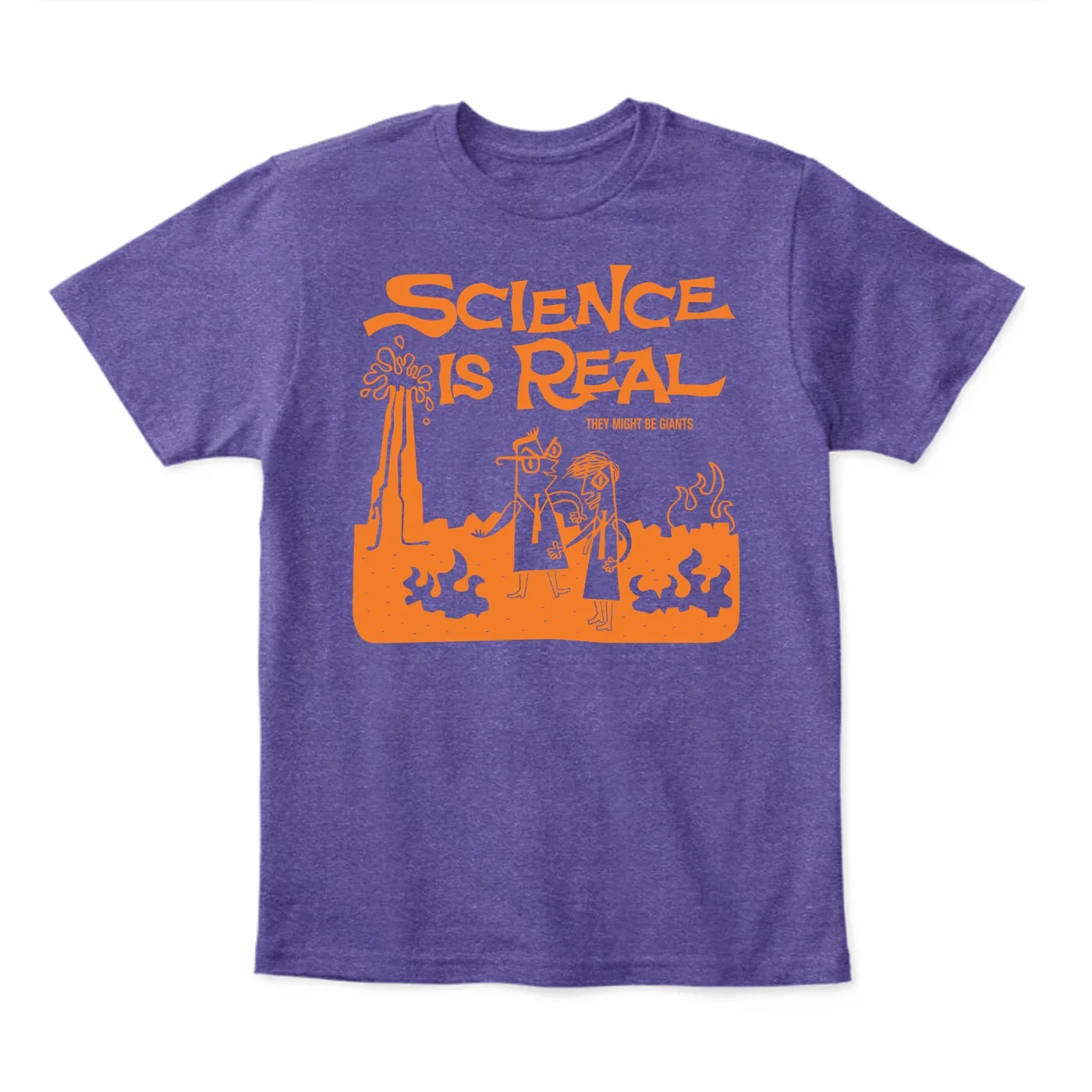They Might Be Giants Science is Real Purple T-Shirt (Unisex)