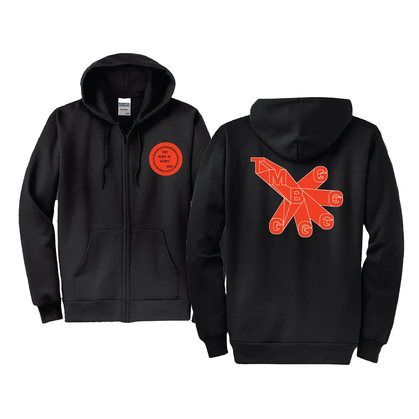 They Might Be Giants Leggs Hoodie on Black (Unisex)