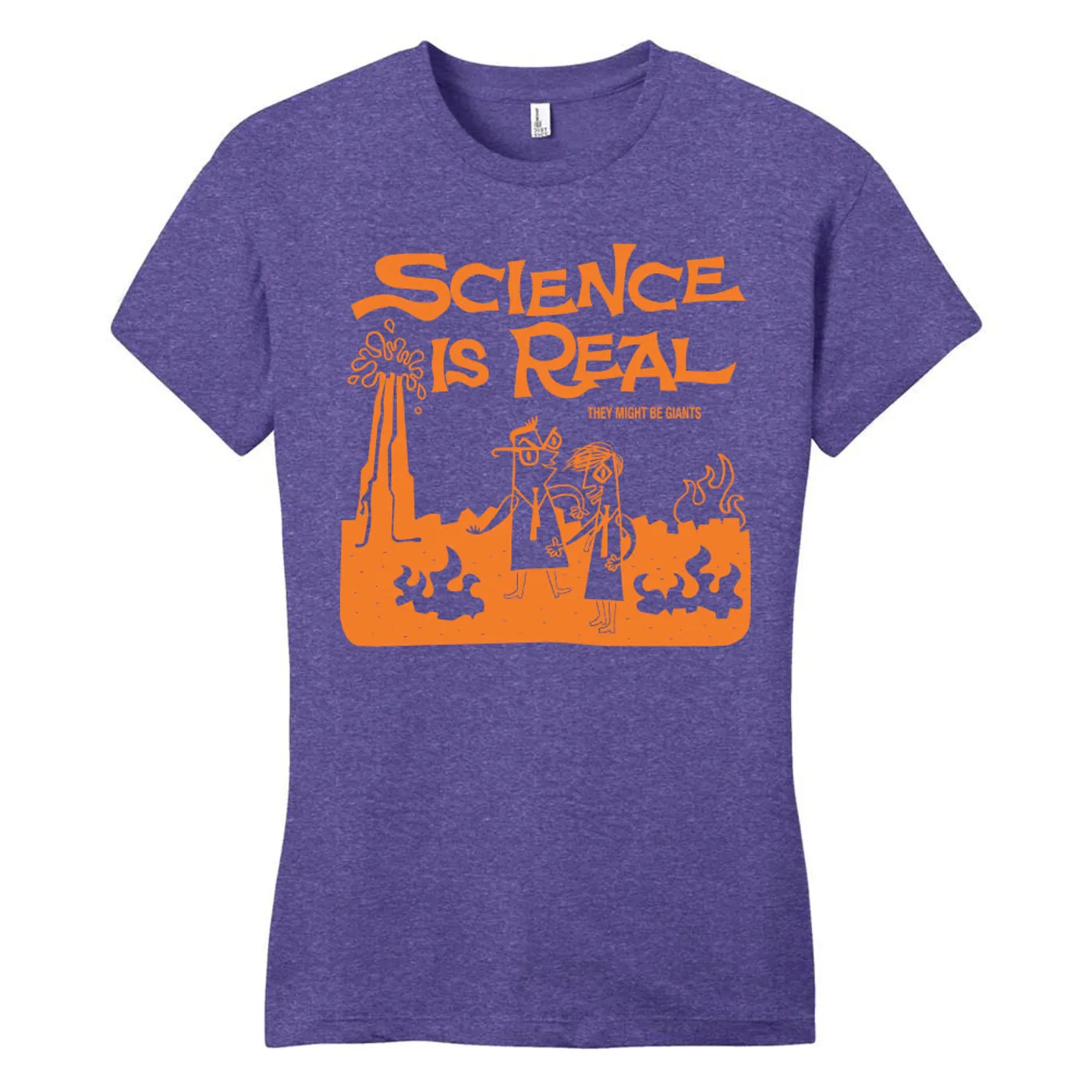 They Might Be Giants Science is Real Purple T-Shirt (Women's)