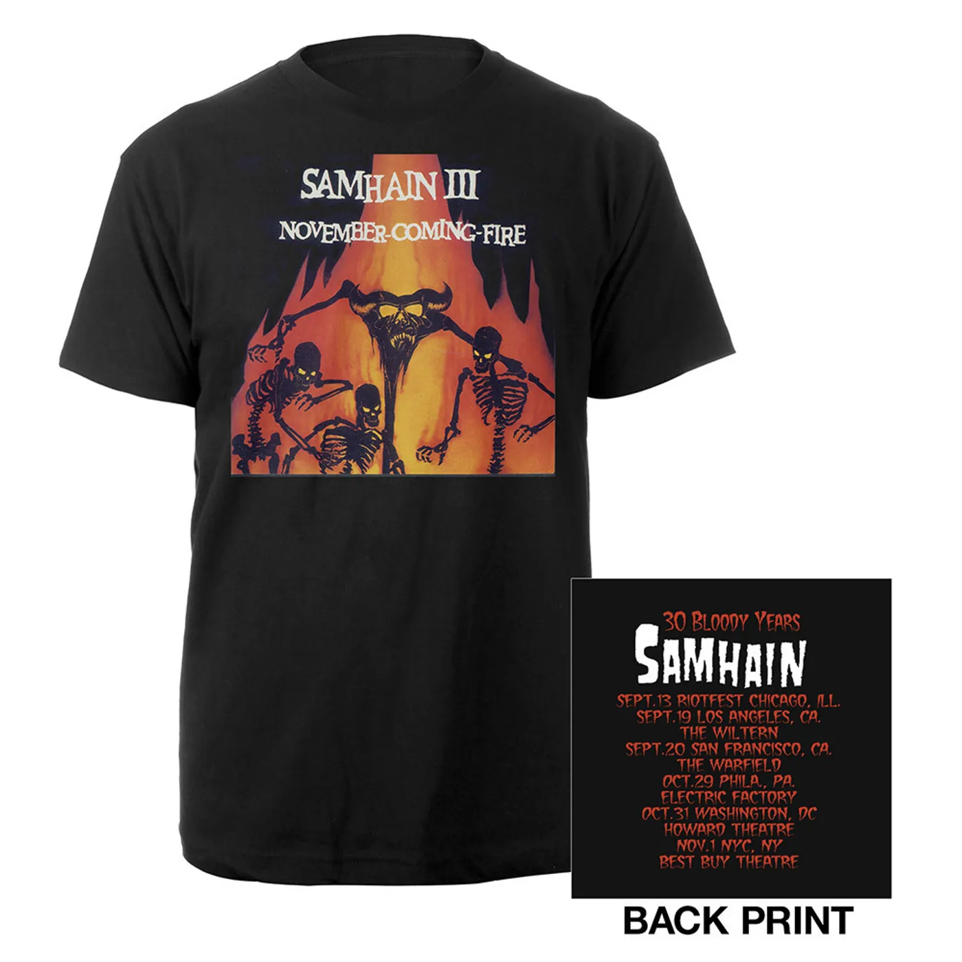 Samhain November Fire Itinerary Tee