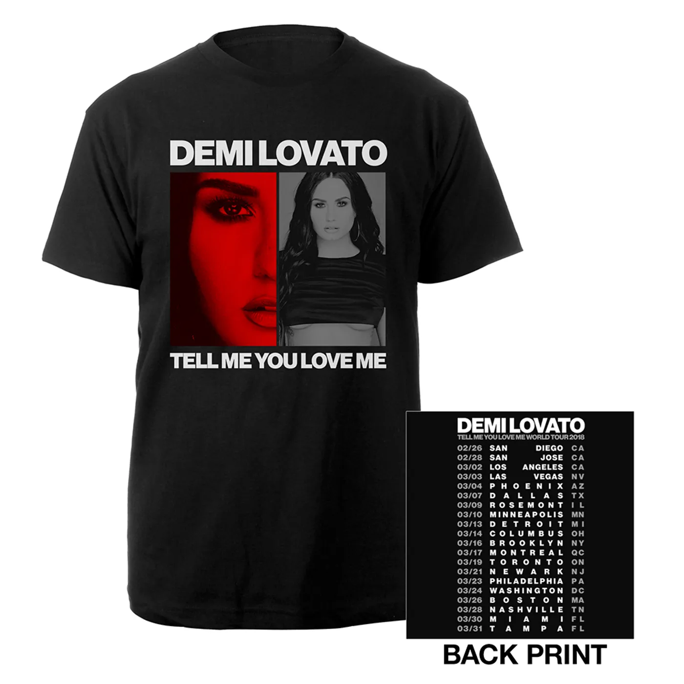 Demi Lovato Tell Me You Love Me Photo Tee