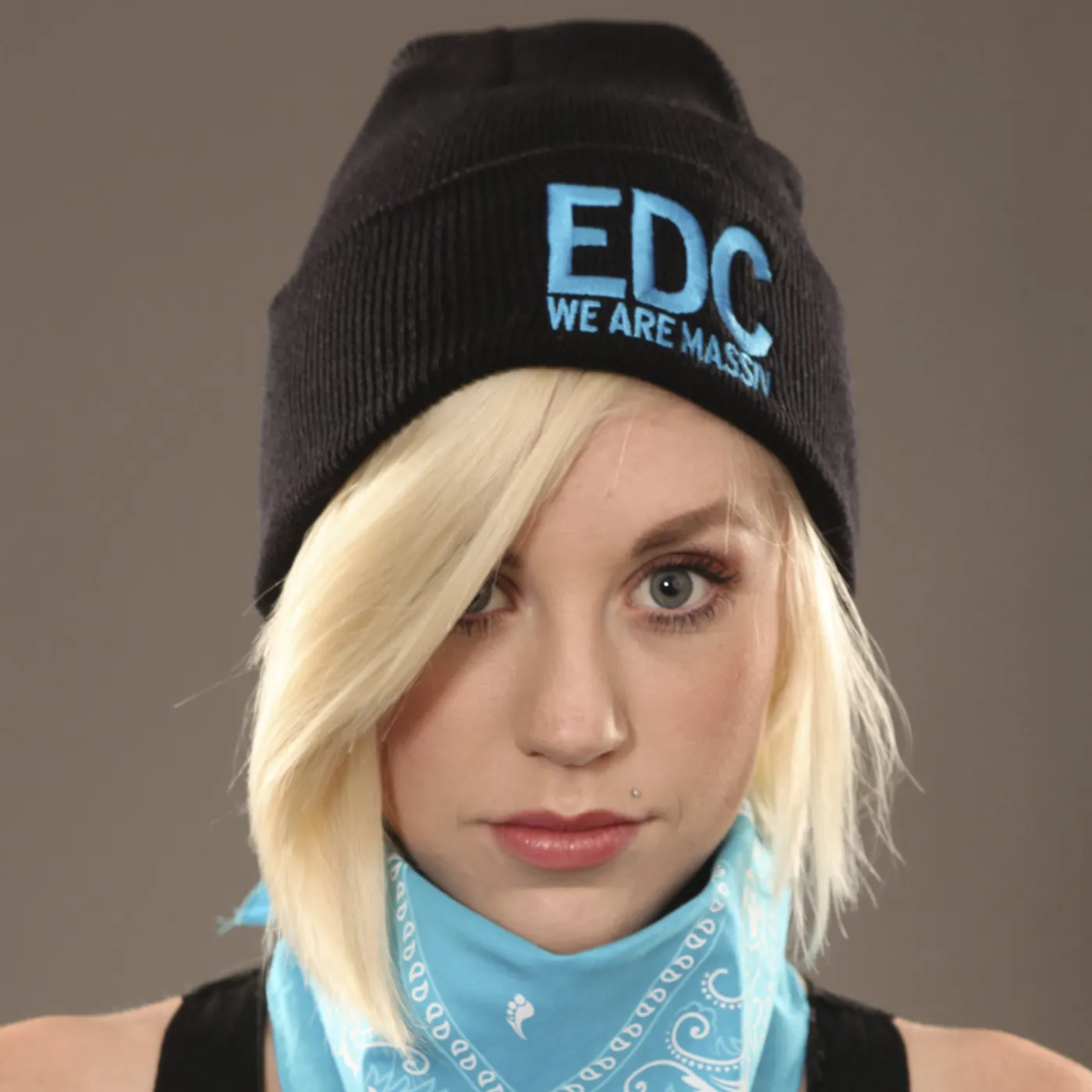 Insomniac EDC We Are Massiv Beanie Black