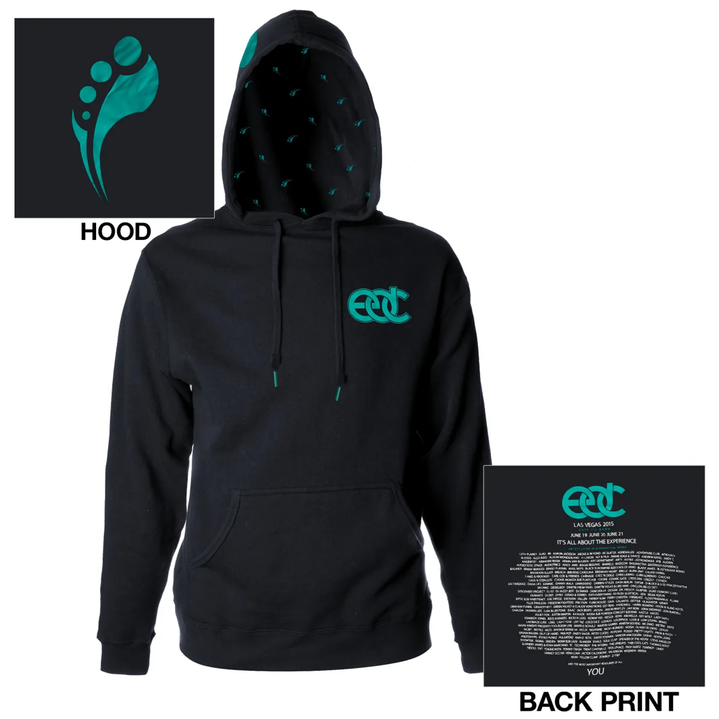 Insomniac EDC Men’s Navy Pullover Hoodie