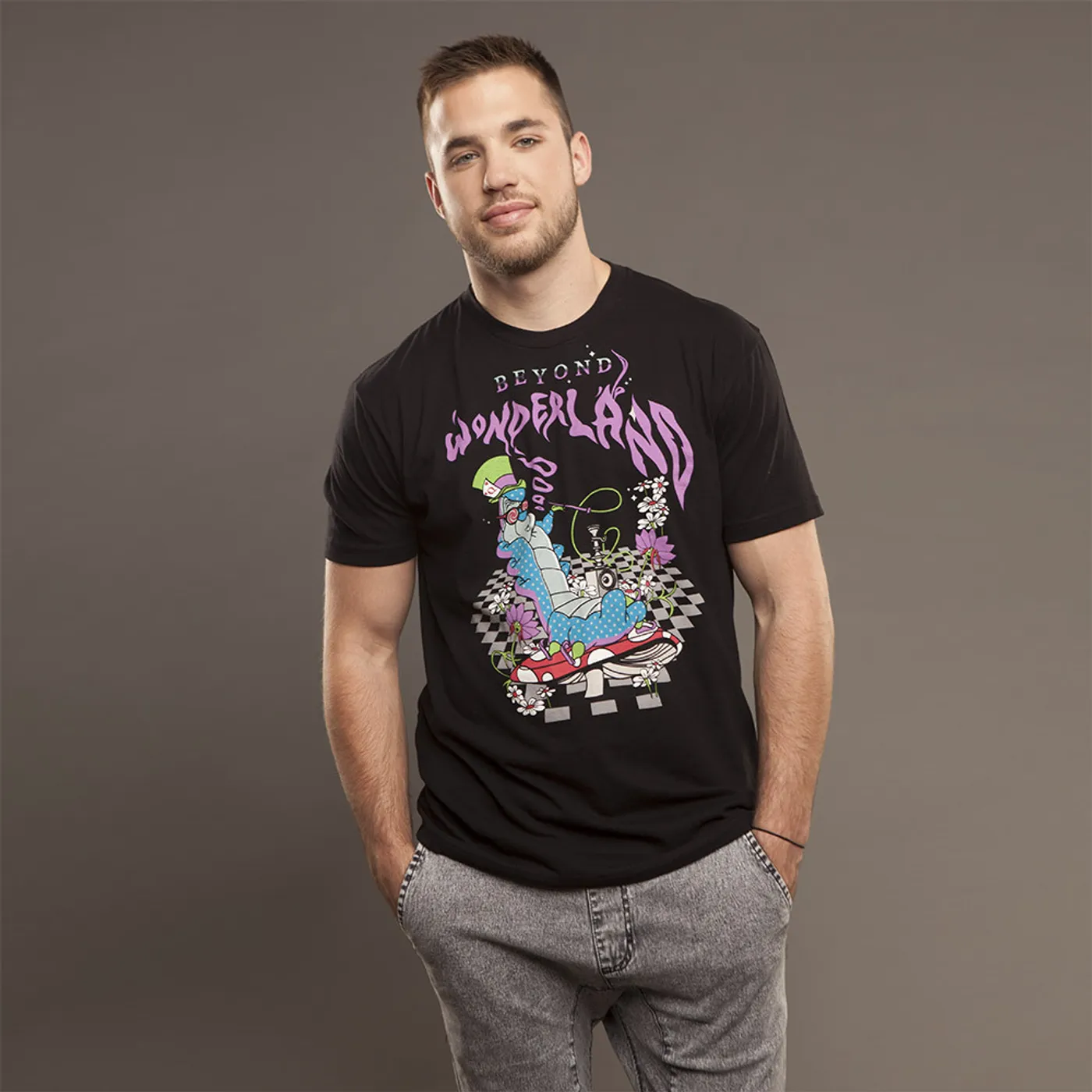 Insomniac Beyond Wonderland Caterpillar Men's Black Tee