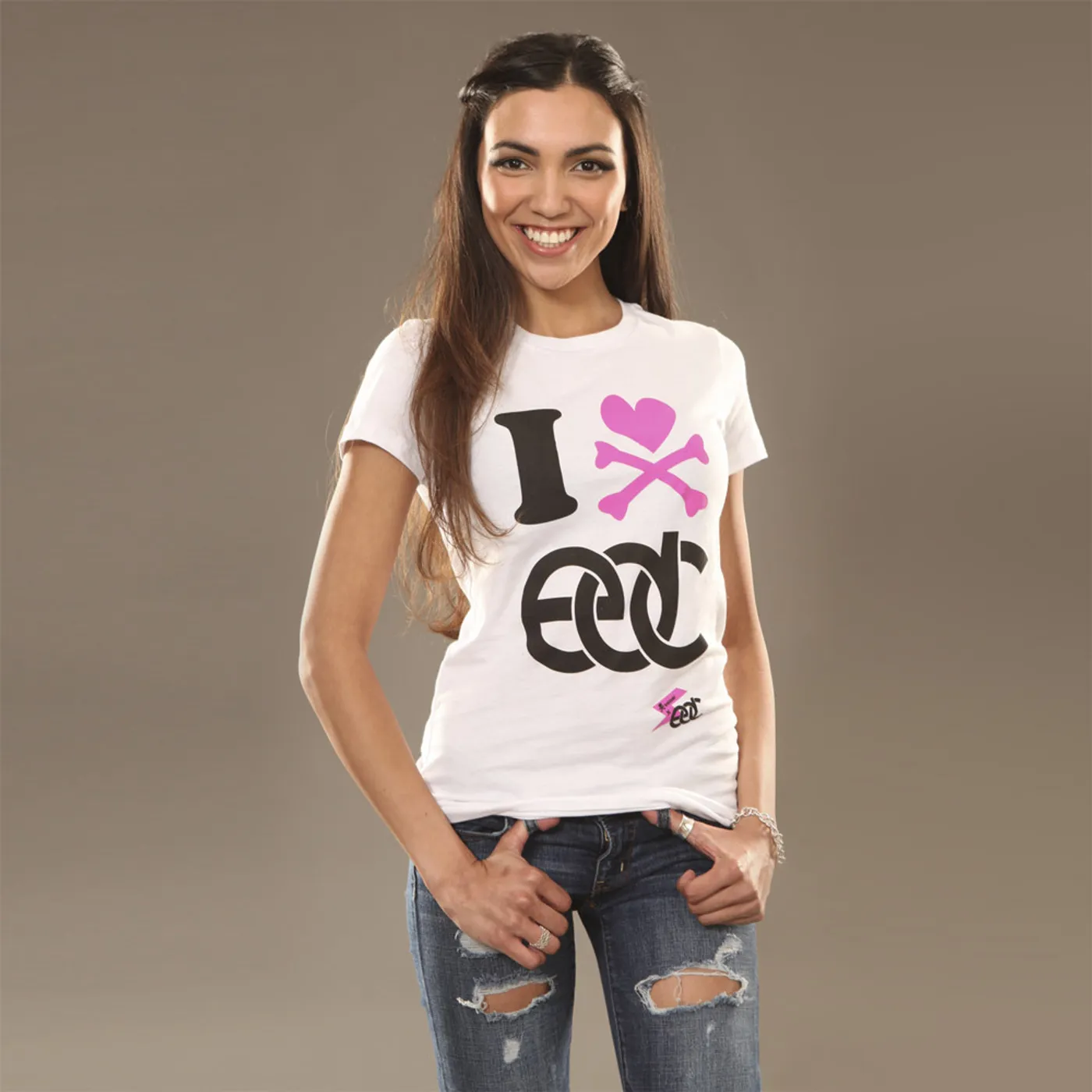 Insomniac EDC I Heart Junior Tee White
