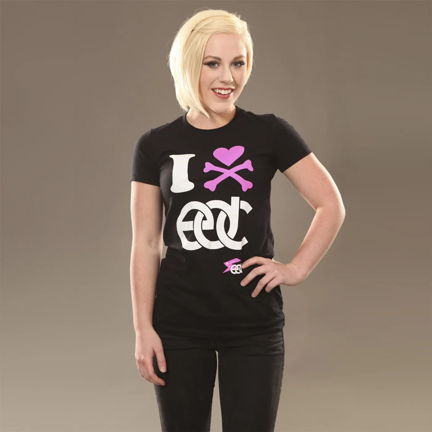 Insomniac EDC I Heart  Junior Tee Black