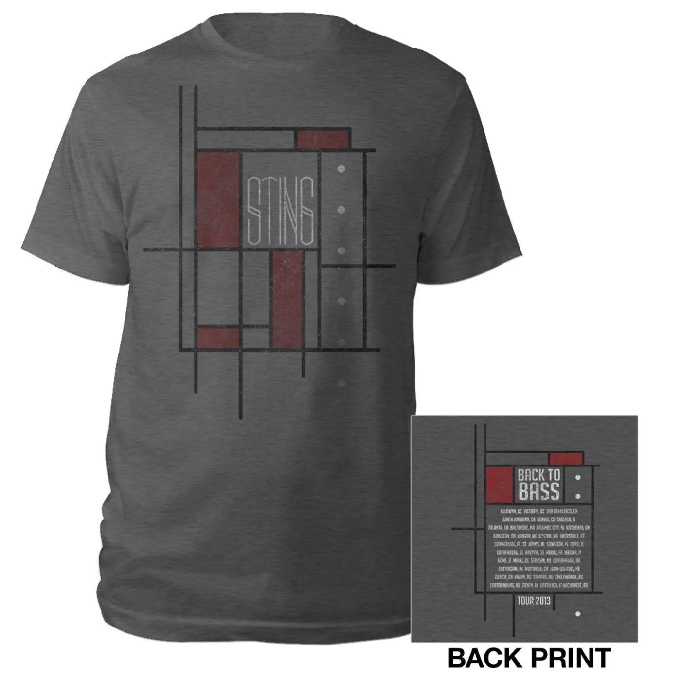 Sting Back To Bass Geometric Shirt