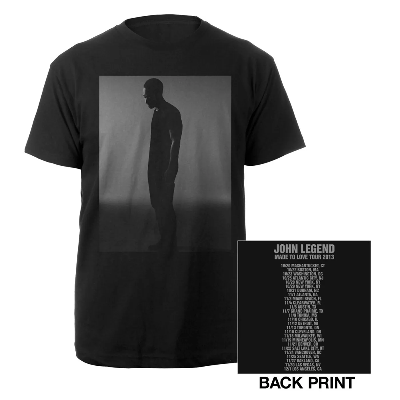 John Legend Official Made To Love Tour Tee