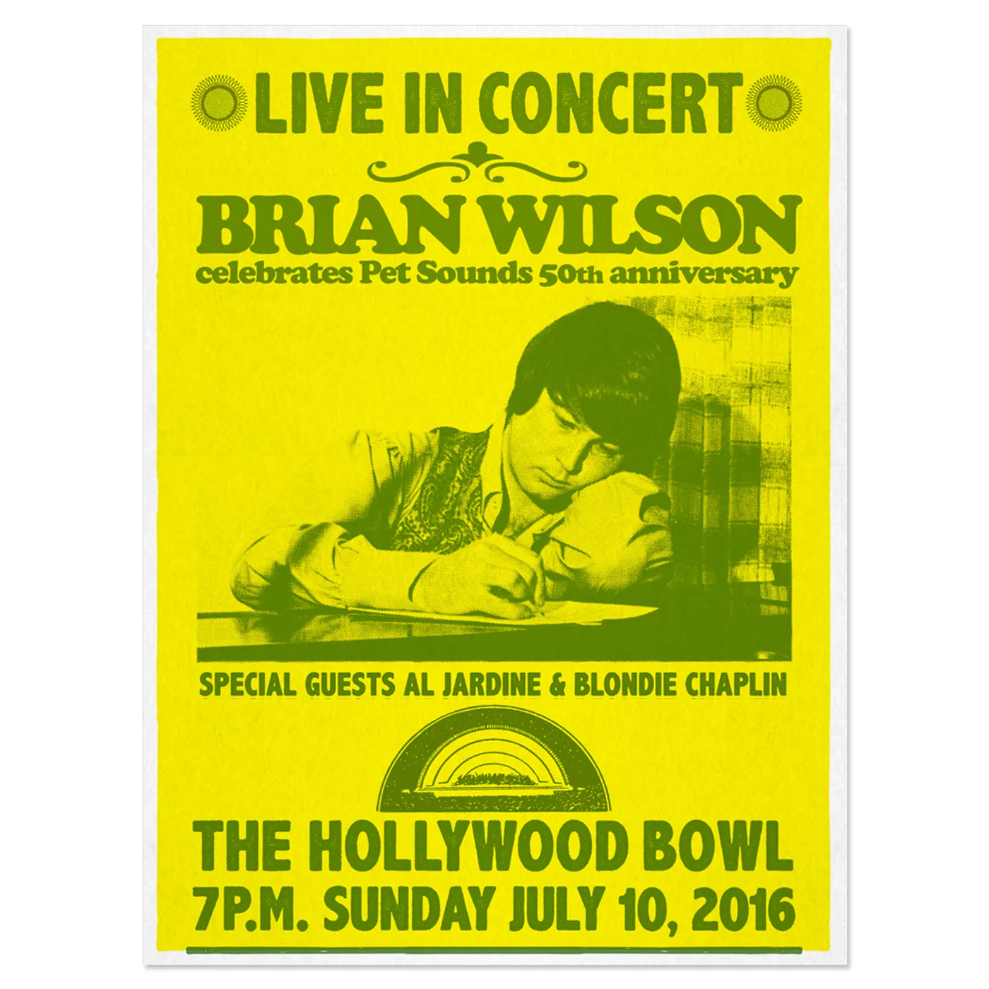 Brian Wilson Hollywood Bowl exclusive event poster