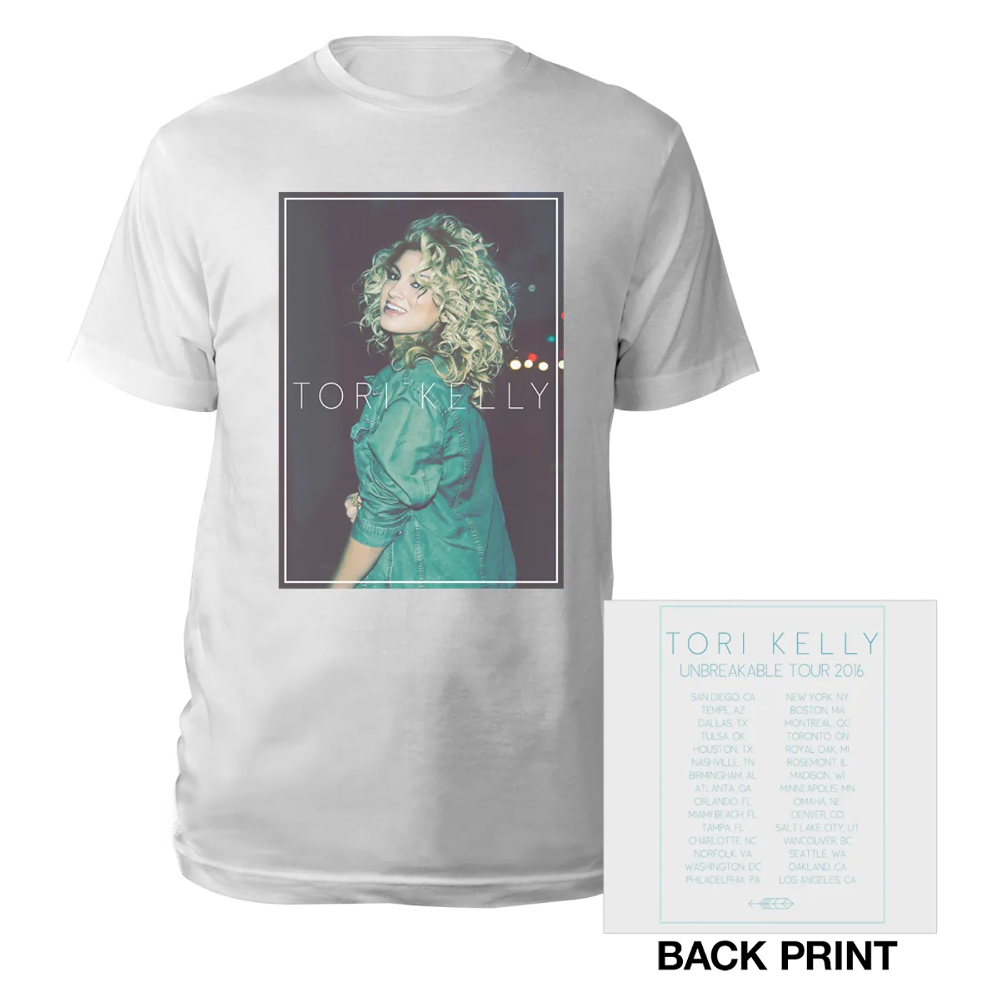 Tori Kelly Unbreakable Portrait Itin Tee