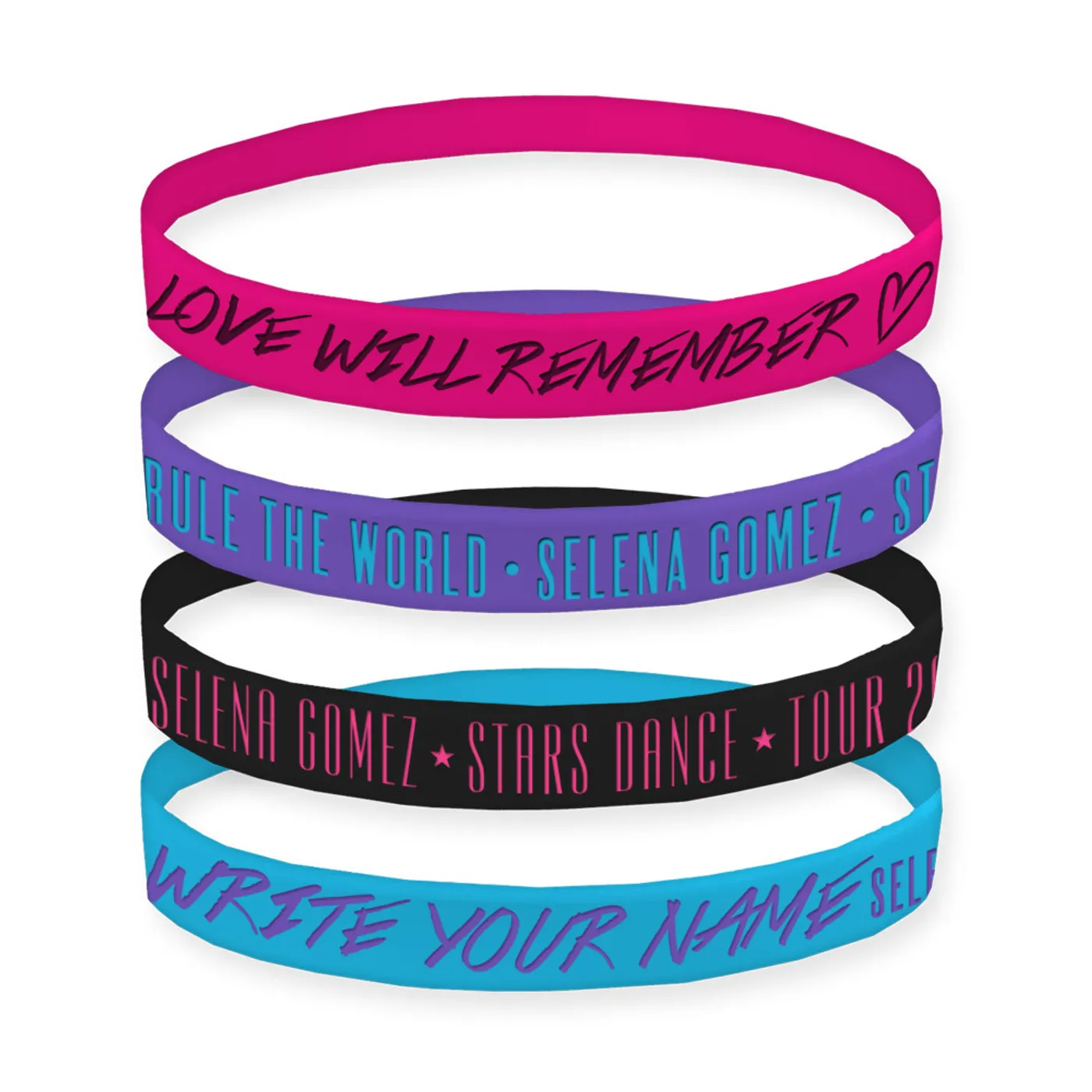 Selena Gomez Stars Dance Lyric Wristbands