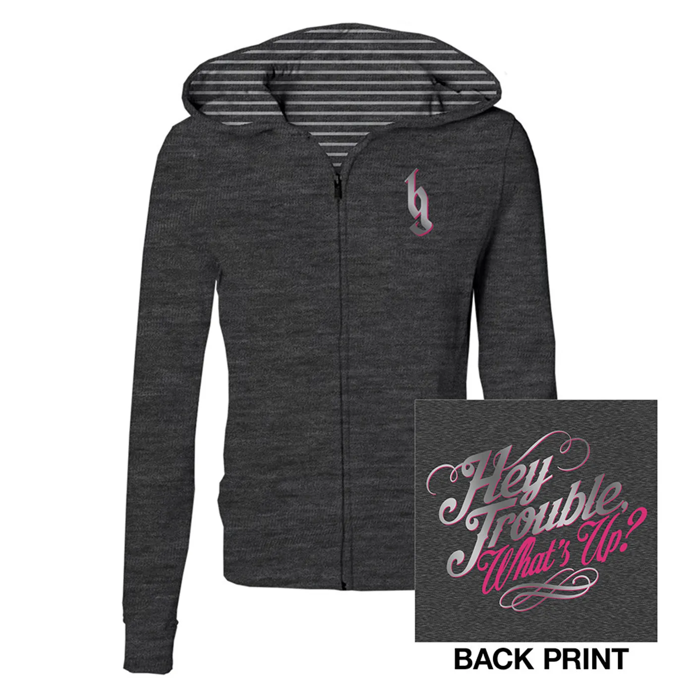 Brantley Gilbert Hey Trouble Ladies Zip Hoodie
