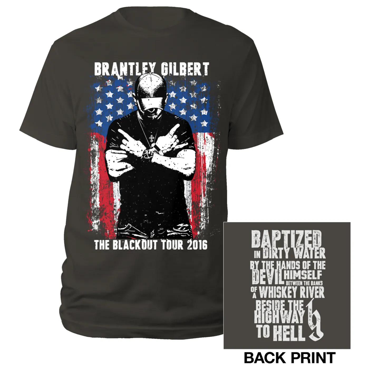 Brantley Gilbert Crossed Arms Tour 2016 Tee