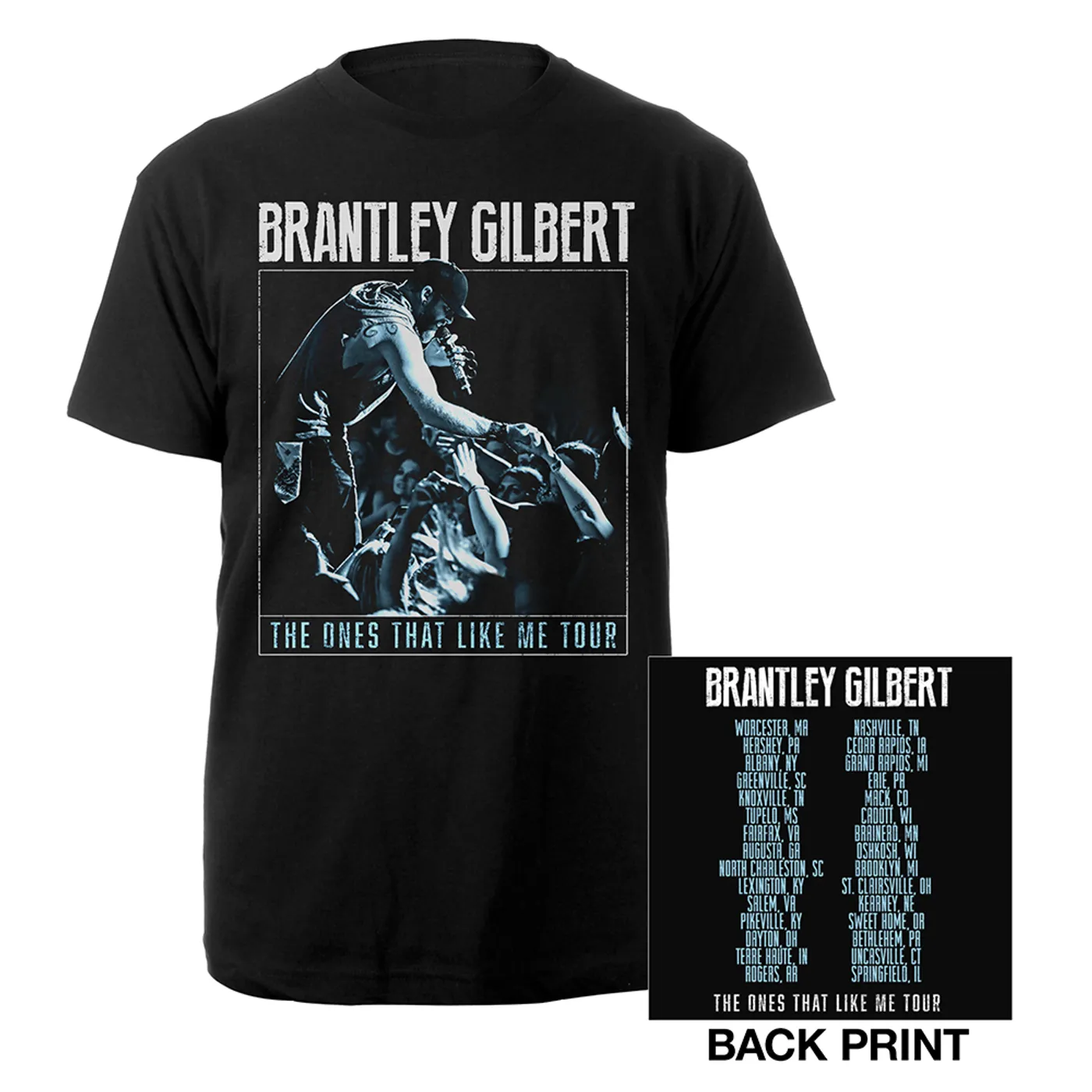 Brantley Gilbert The Ones That Like Me Live Photo Tee