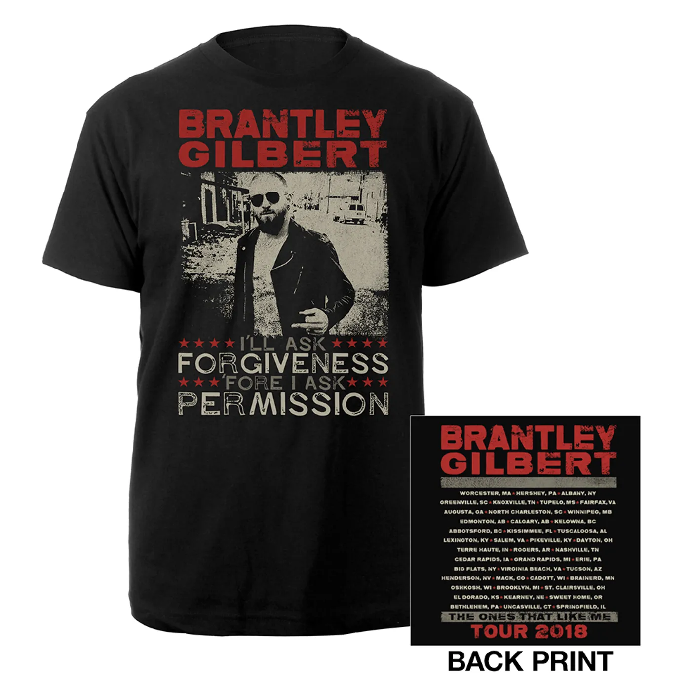 Brantley Gilbert Forgiveness & Permission photo Tee