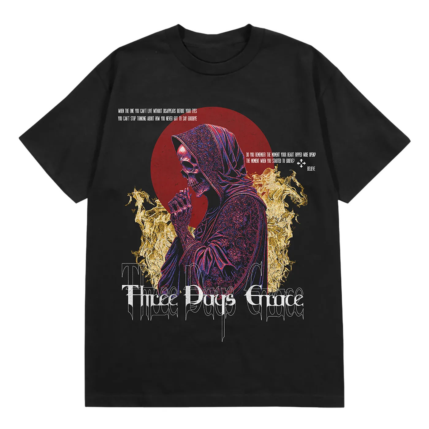 Three Days Grace EXPLOSIONS Reaper 2023 Tour Tee