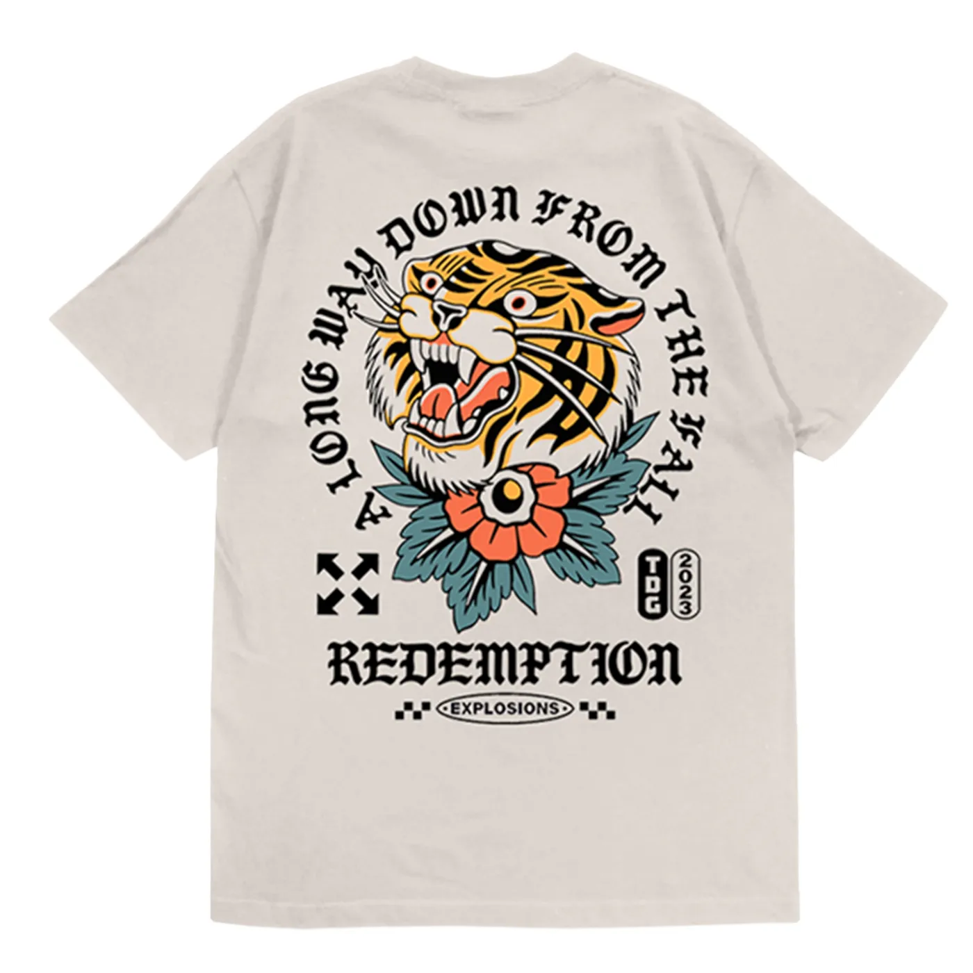 Three Days Grace EXPLOSIONS Tiger 2023 Tour Tee