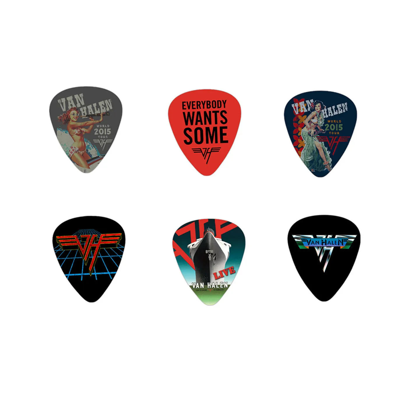Van Halen World Tour 2015 Guitar Pick Set
