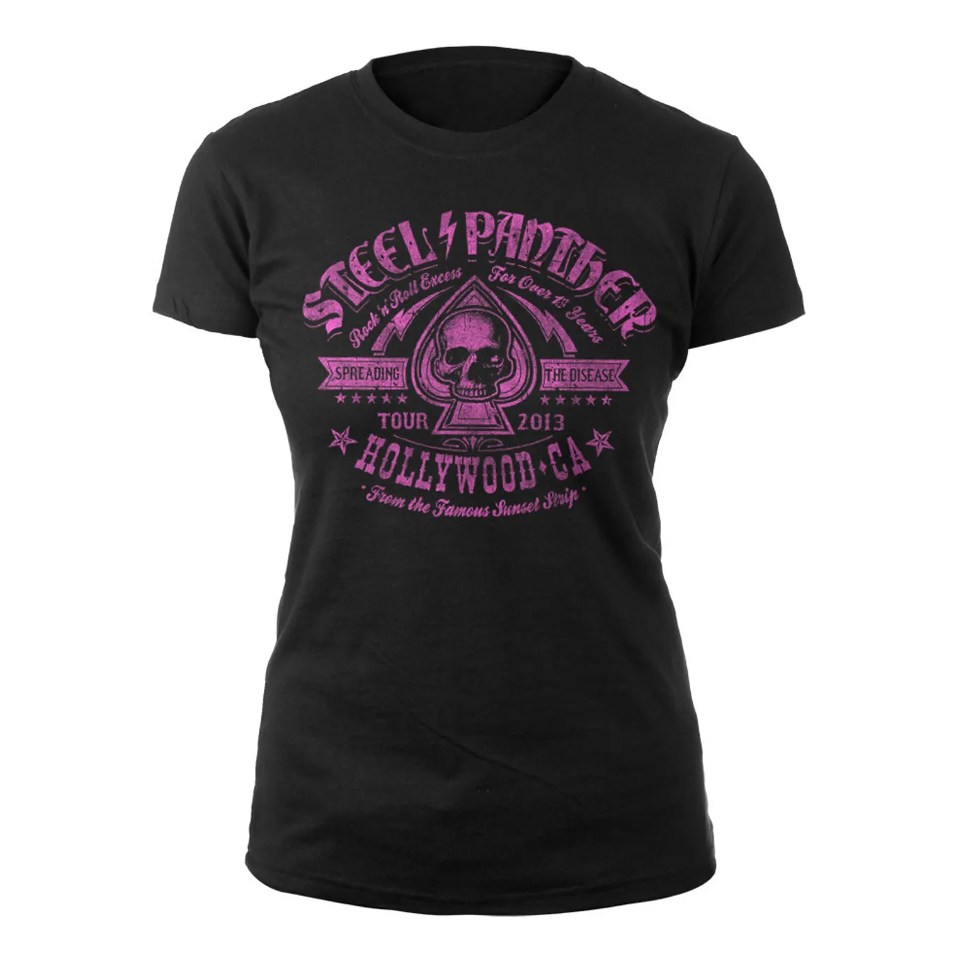 Steel Panther Spreading the Disease Tour 2013 Women's Shirt