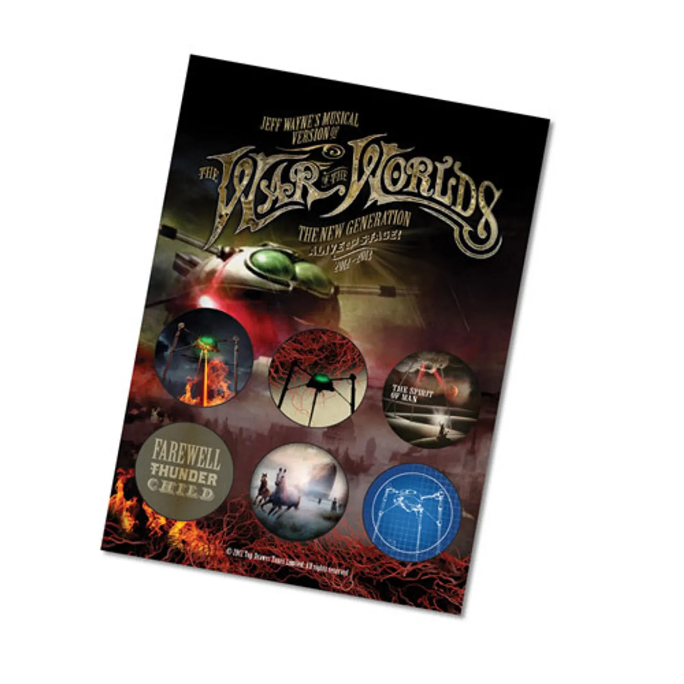 The War Of The Worlds TWOTW Set of Six Badges - Volume 2