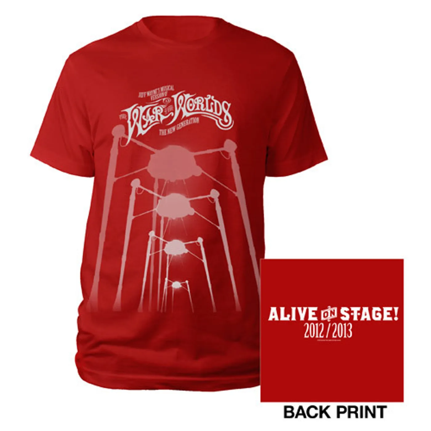 The War Of The Worlds TWOTW Red Fighting Machine T-shirt