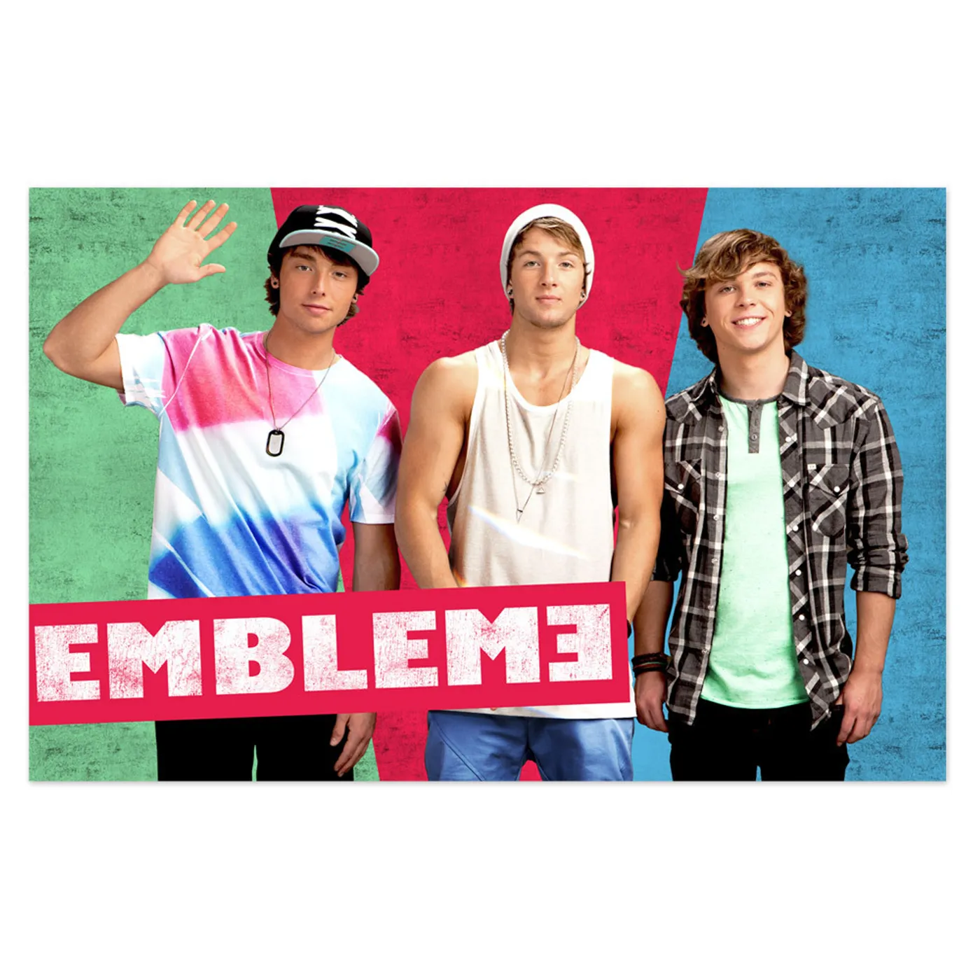 Emblem3 Colorblock Group Photo Poster