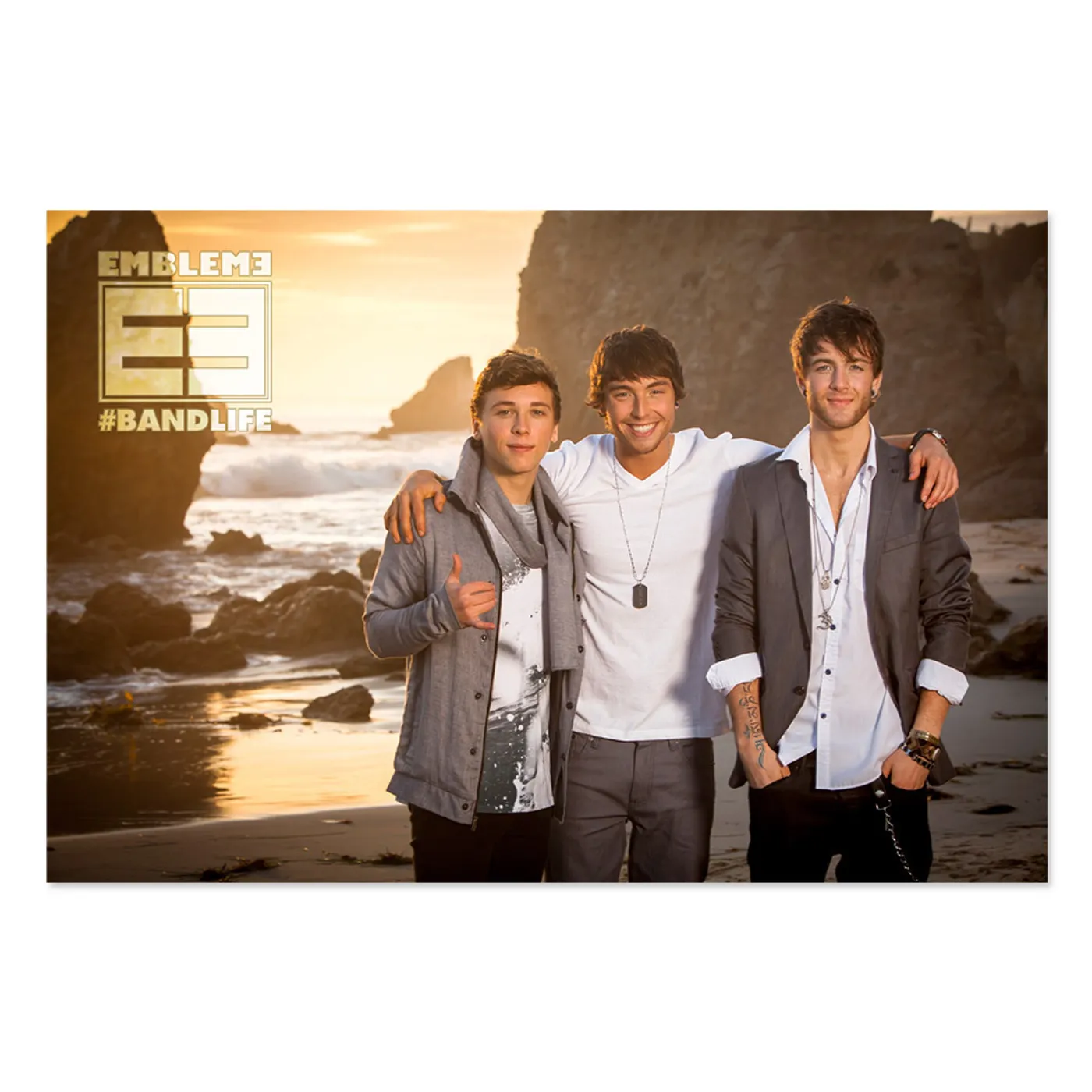 Emblem3 Beach Photo  Tour Poster