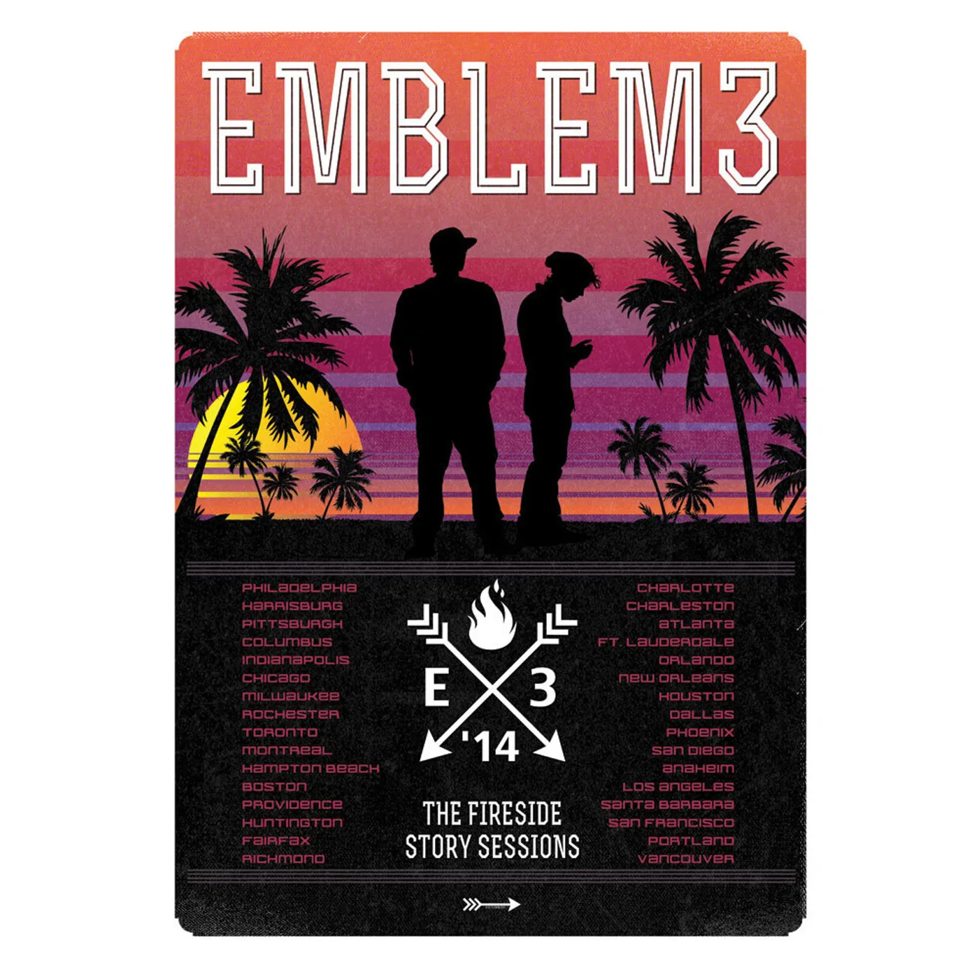 Emblem3 The Fireside Story Sessions Tour Poster