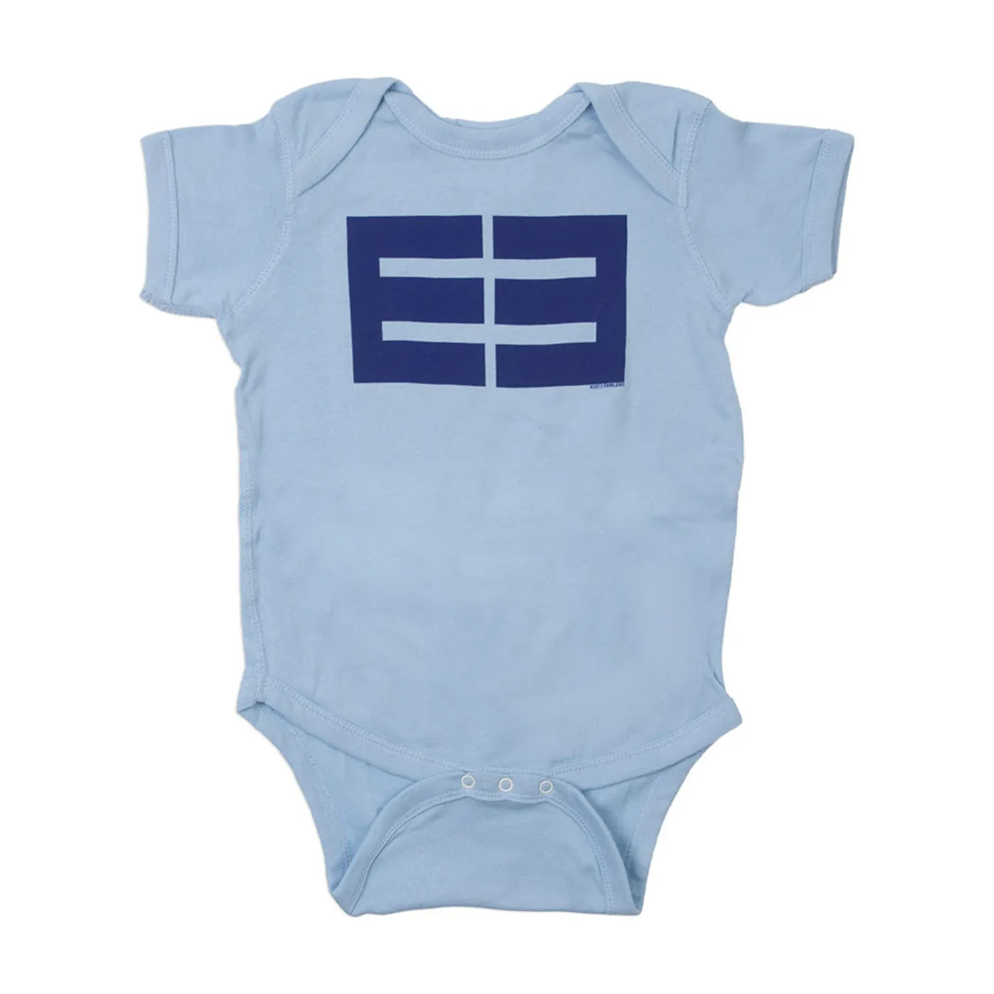Emblem3 Block Logo Lt. Blue Onesie