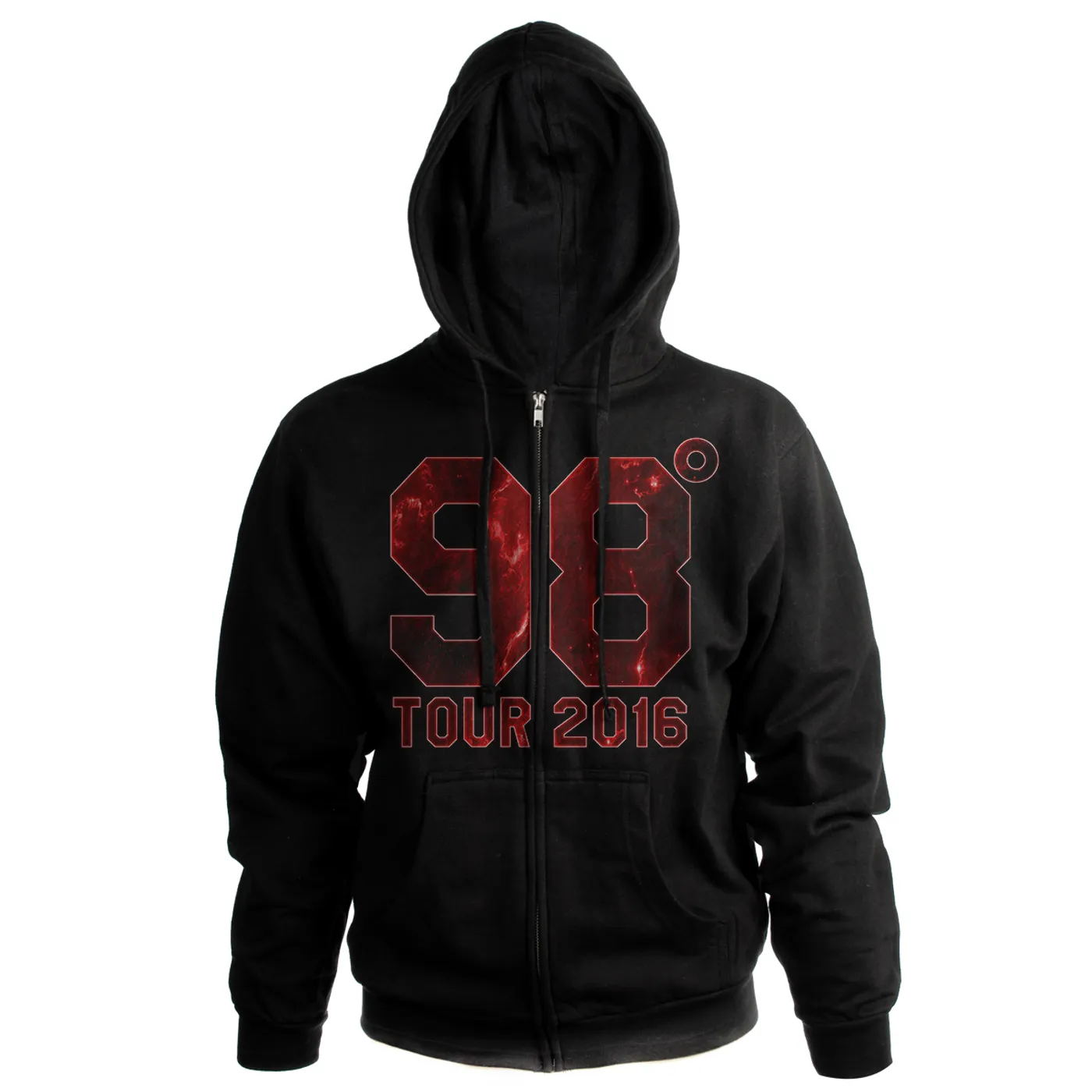 98 Degrees Fire Logo Tour 2016 Zip Hoodie