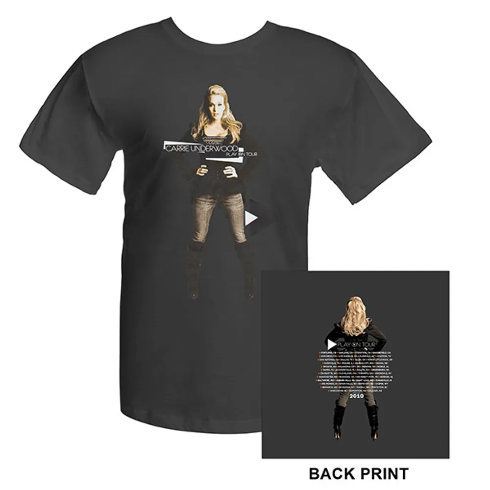 Carrie Underwood Official Play On Tour Photo Tee