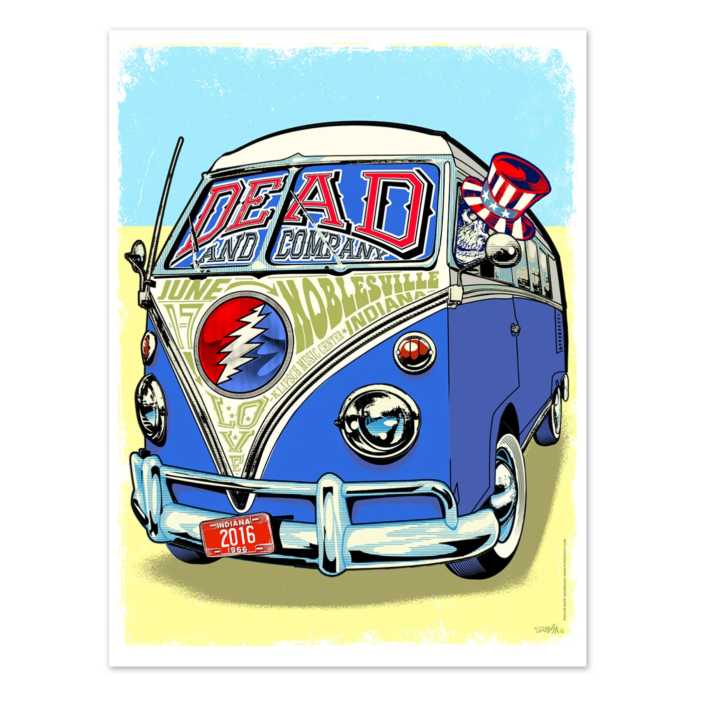 Dead & Company Noblesville, Indiana Exclusive Event Poster