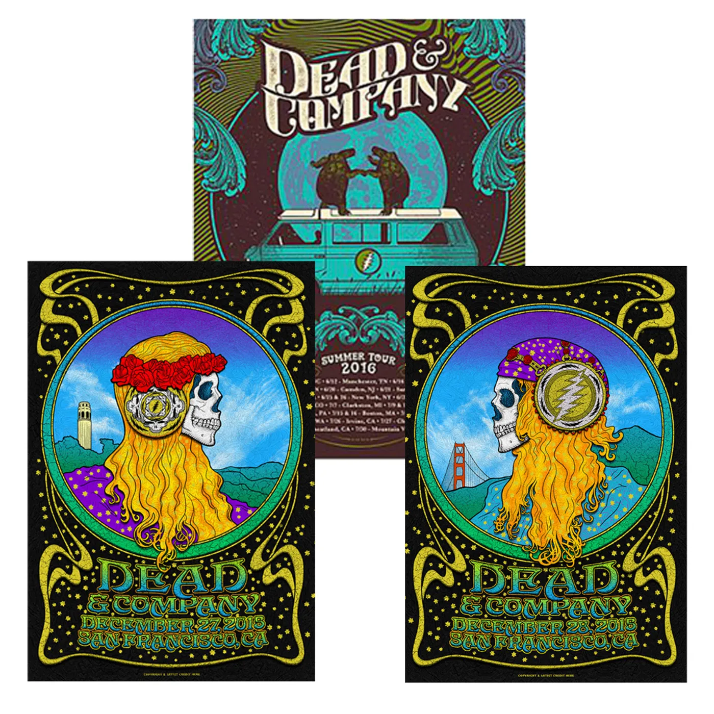 Dead & Company Exclusive Event Posters Bundle!