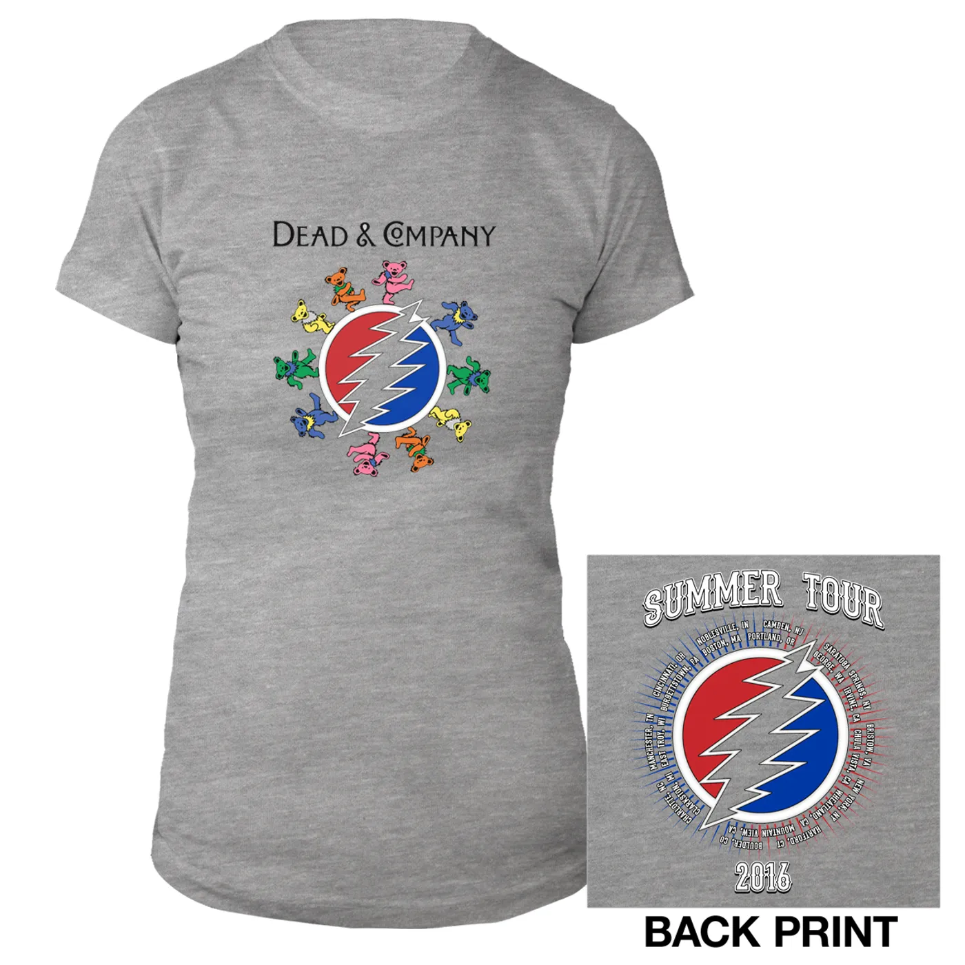 Dead & Company Dancing Bears Ladies Tee