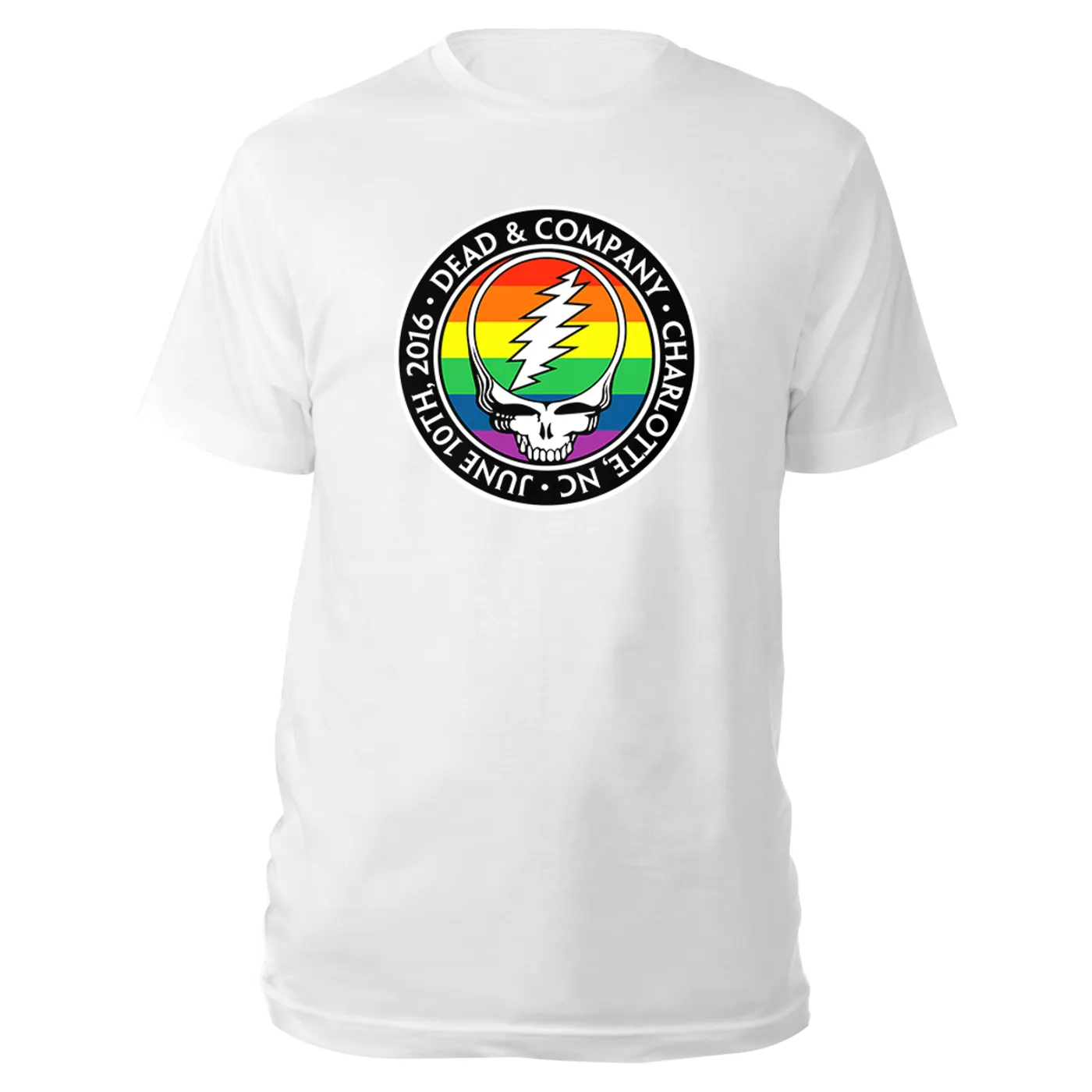 Dead & Company Rainbow Stealie Charlotte Event Tee for Chartiy
